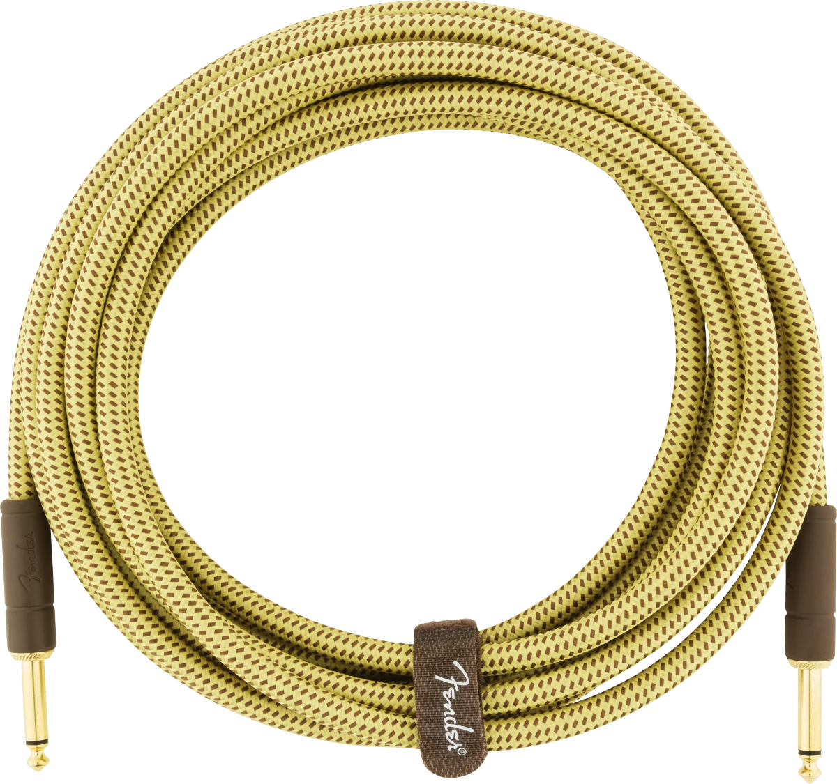 Fender® Deluxe Series Instrument Cable, Straight/Straight, 15', Tweed