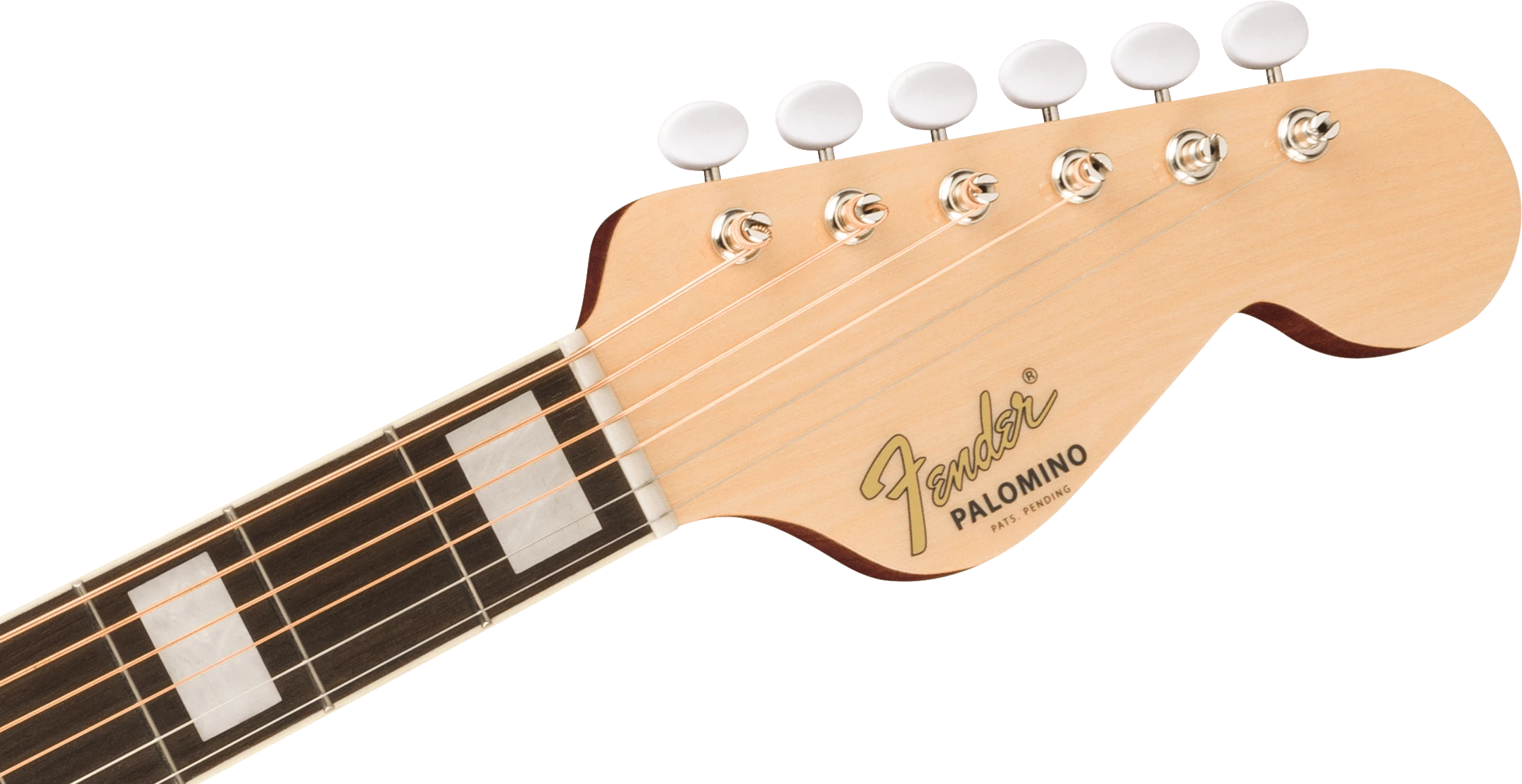 Fender® California Vintage Palomino with Case, Gold Pickguard, Aged Natural