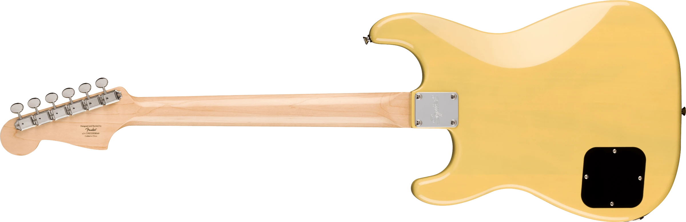Squier® Paranormal Strat-O-Sonic, Laurel Fingerboard, Black Pickguard, Vintage Blonde