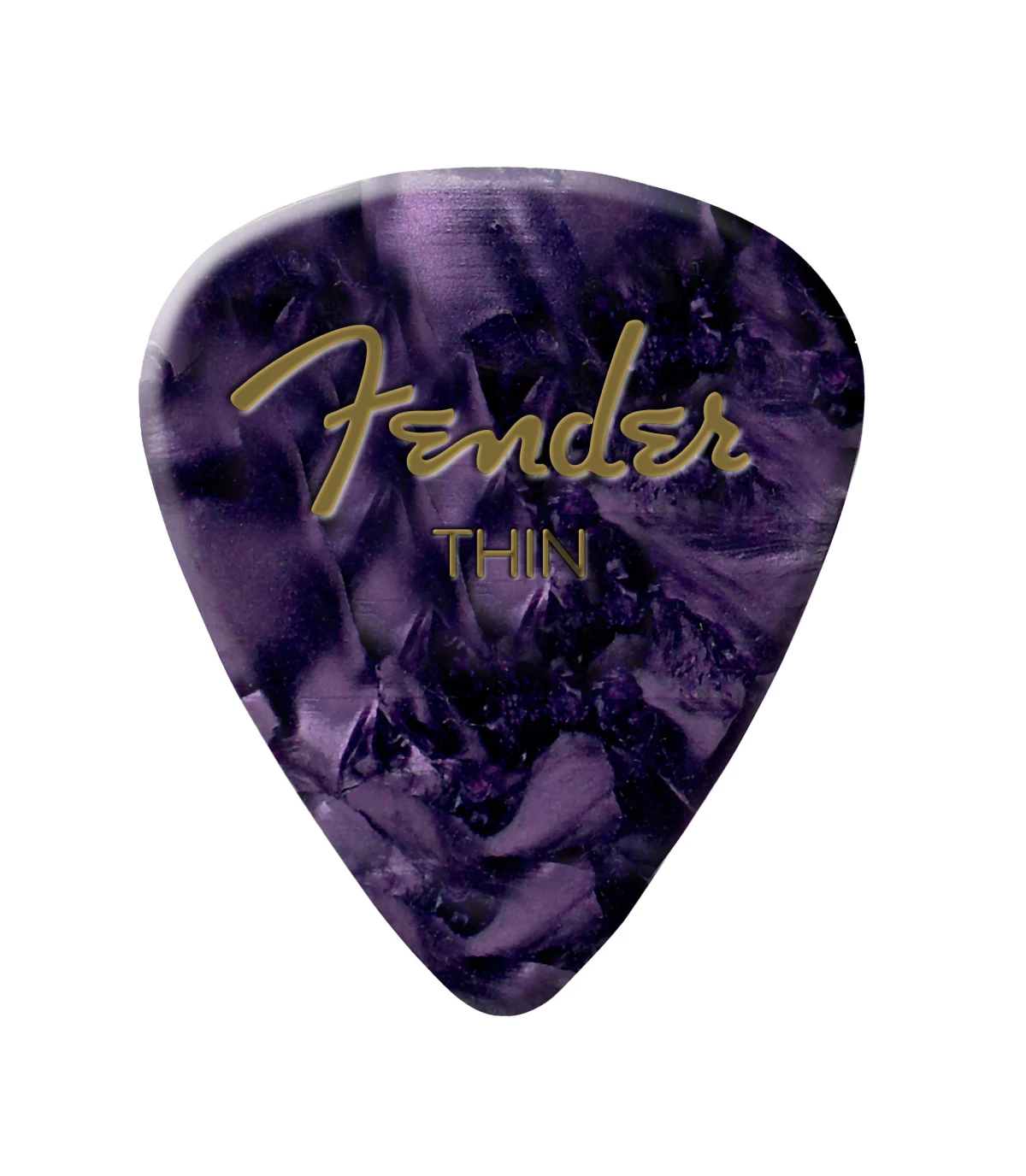Fender® Premium Celluloid 351 Shape Picks, Thin, Purple Moto, 12-Pack