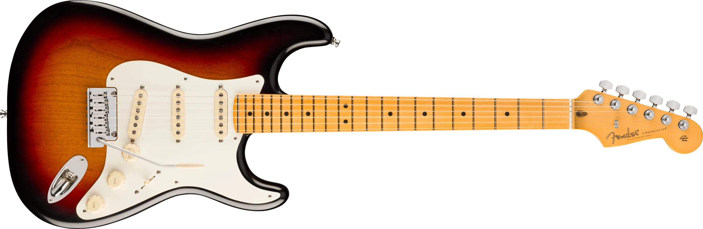 Fender® American Ultra Luxe Vintage '50s Stratocaster®, Maple Fingerboard, 3-Color Sunburst