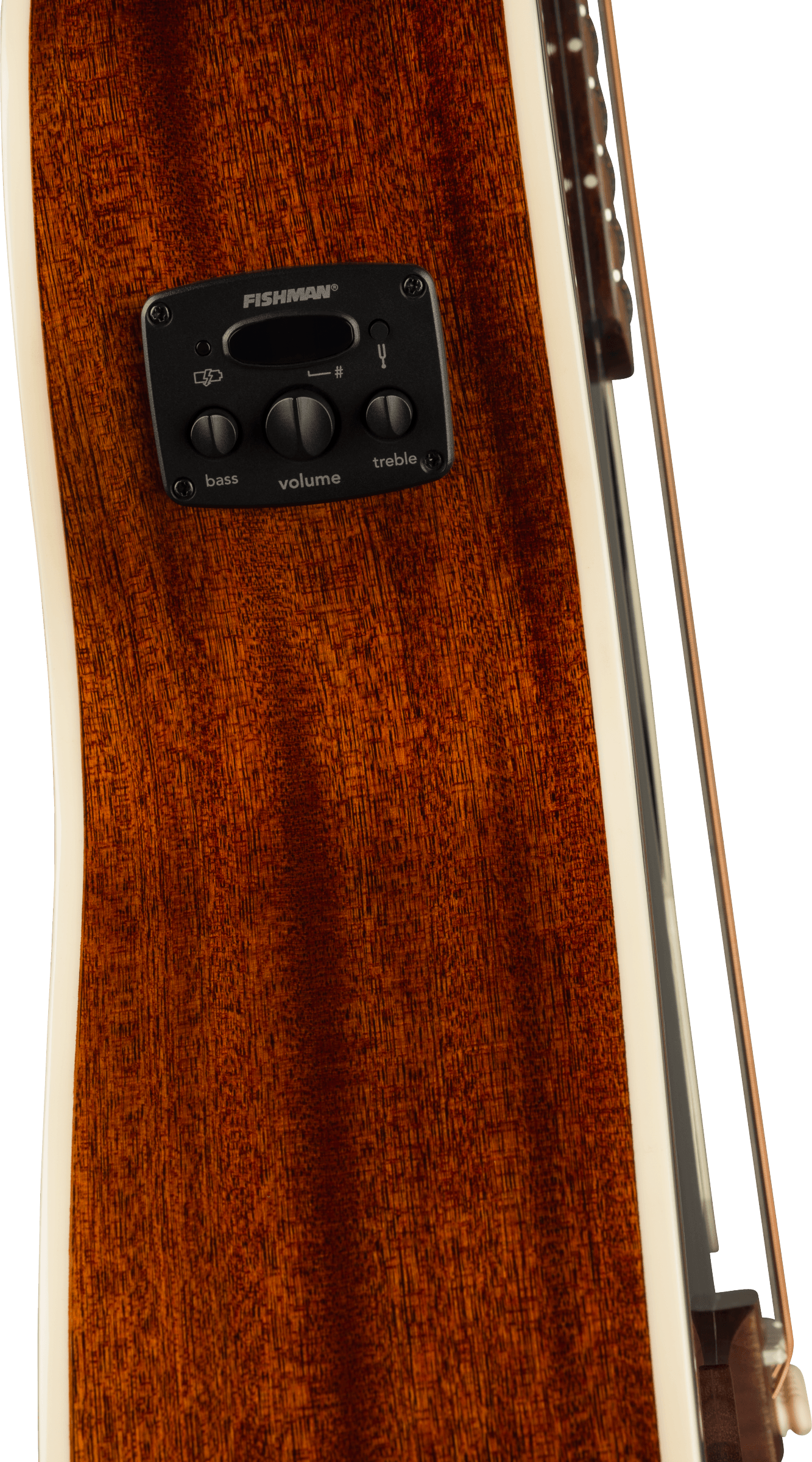 Fender® California Deluxe Monterey™ E, Ivory Pickguard, Black