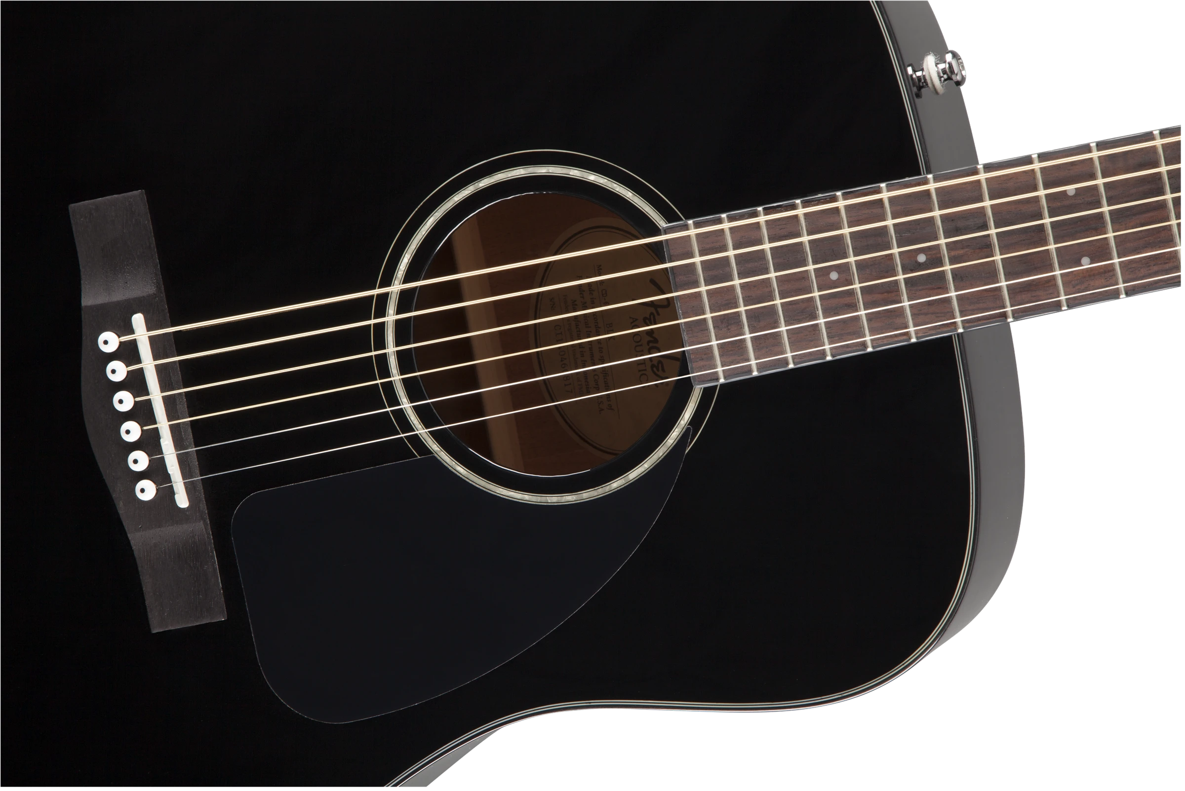 Fender® CD-60 Dreadnought V3 DS, Walnut Fingerboard, Black