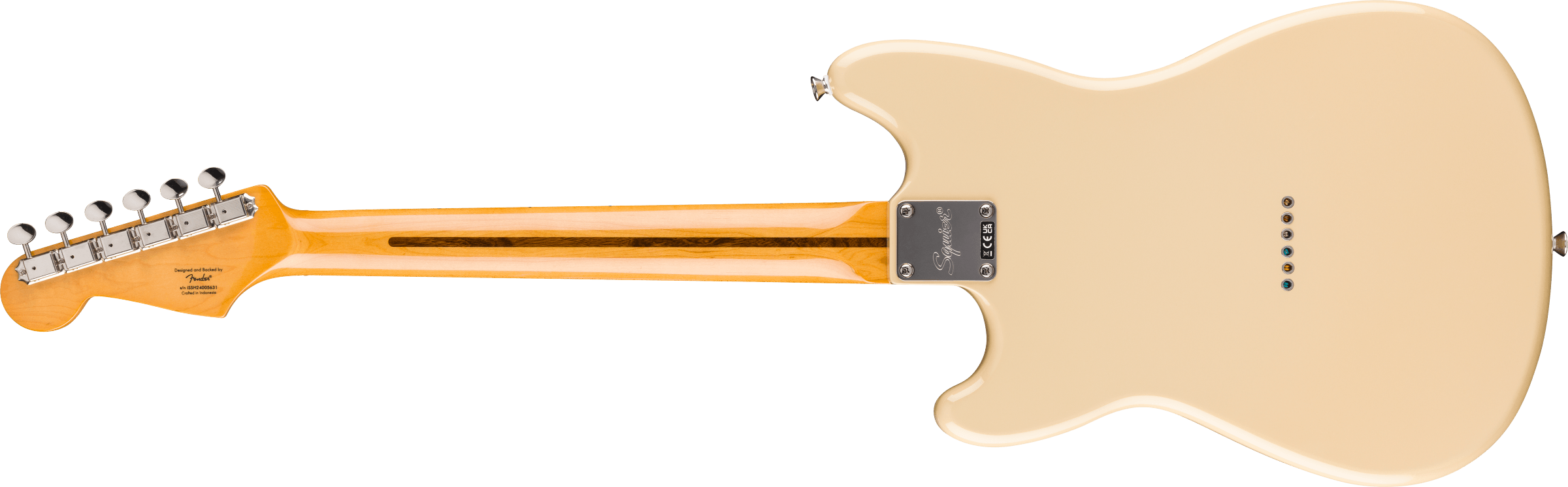 Squier® Classic Vibe™ Duo-Sonic™ HS, Maple Fingerboard, Gold Anodized Pickguard, Desert Sand
