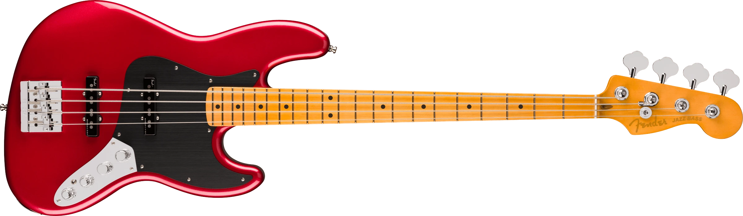 Fender® American Ultra II Jazz Bass®, Maple Fingerboard, Sinister Red