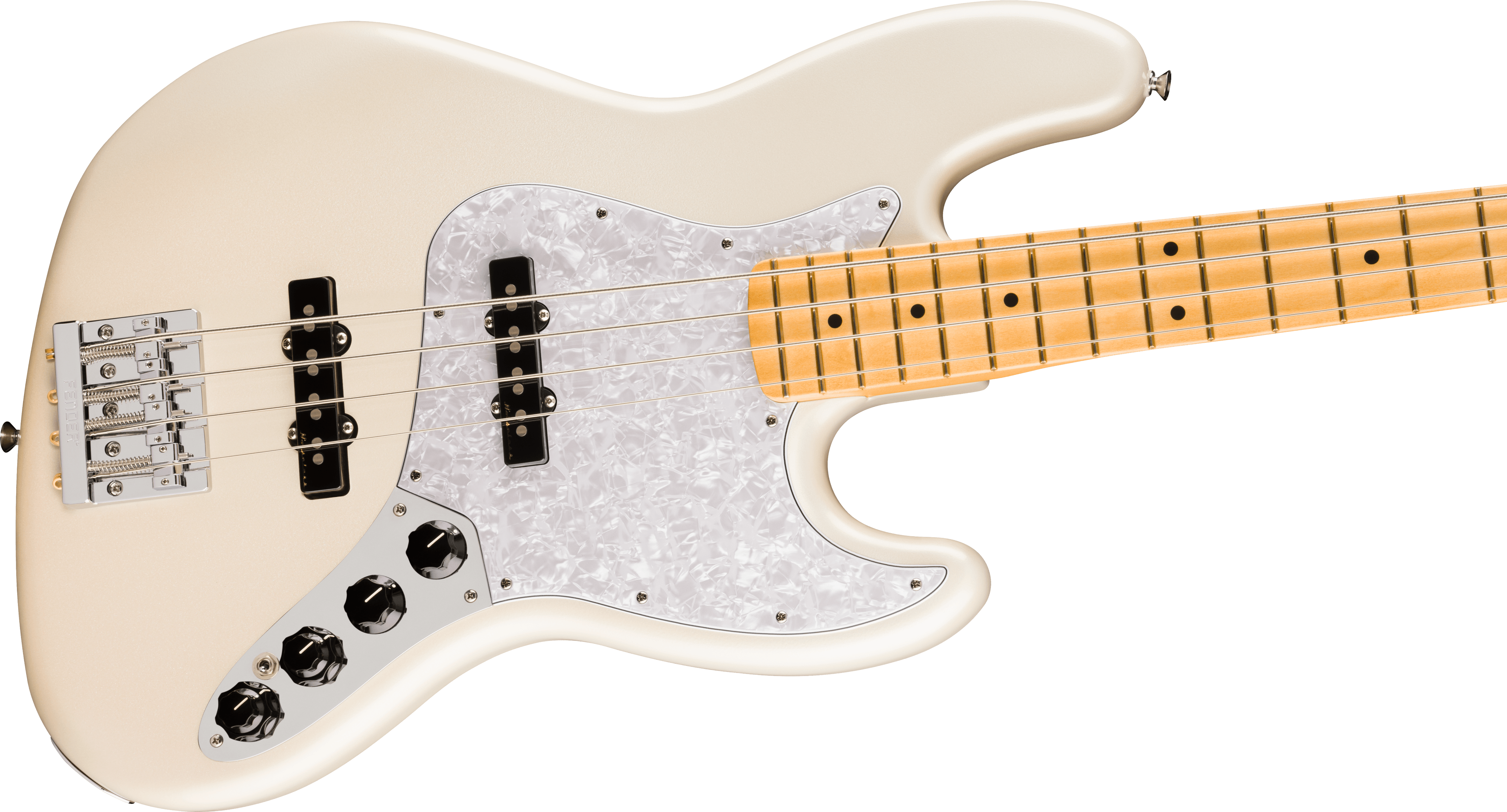 Fender® Player II Modified Active Jazz Bass®, Maple Fingerboard, Olympic Pearl