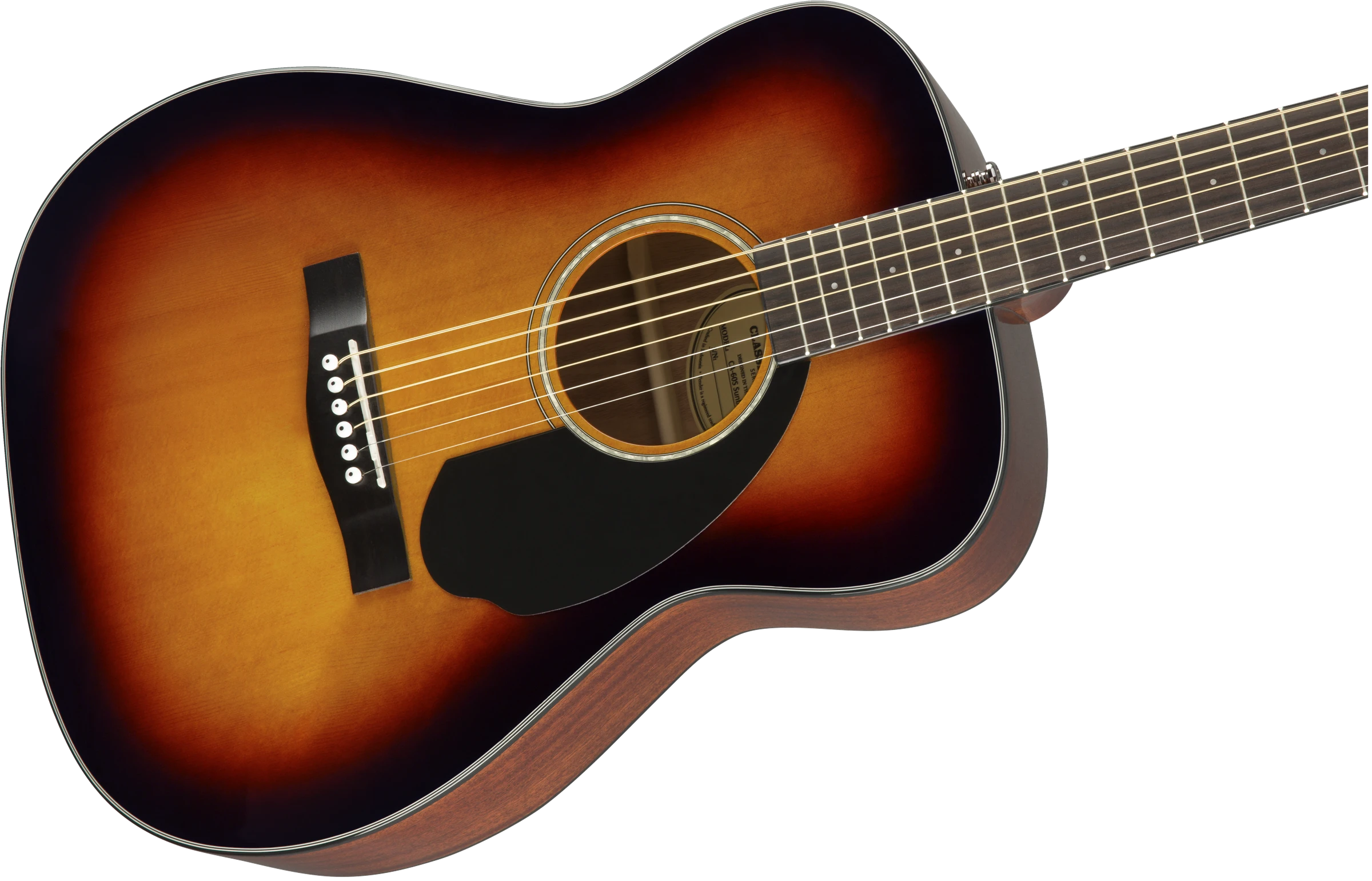 Fender® CC-60S Concert, Walnut Fingerboard, 3-Color Sunburst