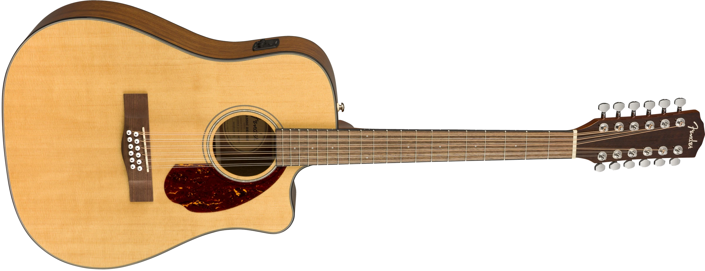 Fender® CD-140SCE 12-String, Walnut Fingerboard, Natural w/Case