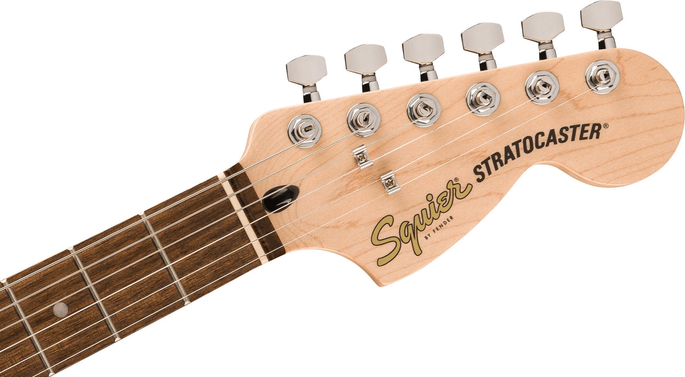 Squier® Affinity Series® Stratocaster® Junior HSS, Laurel Fingerboard, White Pickguard, Ice Blue Metallic