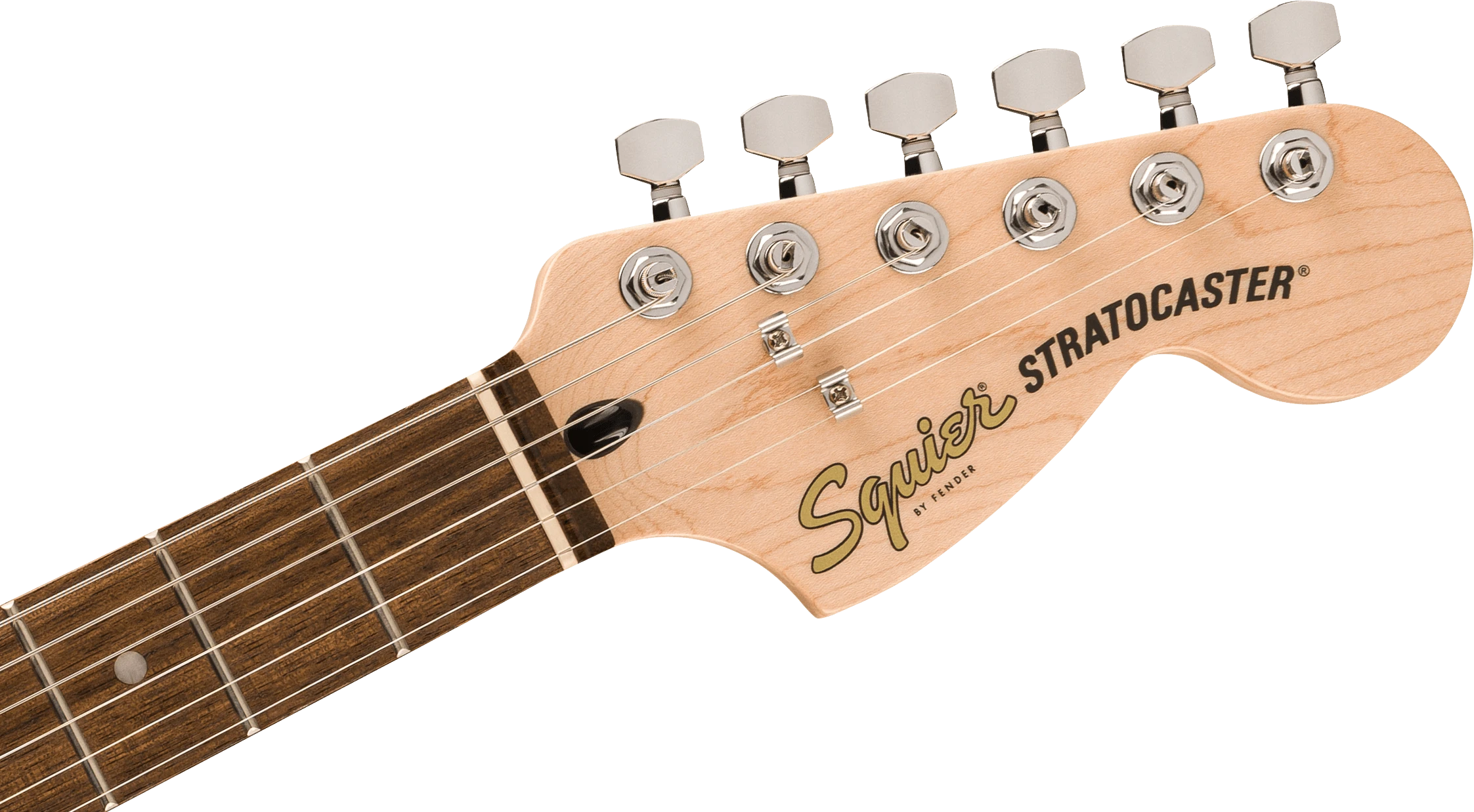 Squier® Affinity Series® Stratocaster® Junior HSS, Laurel Fingerboard, White Pickguard, Ice Blue Metallic
