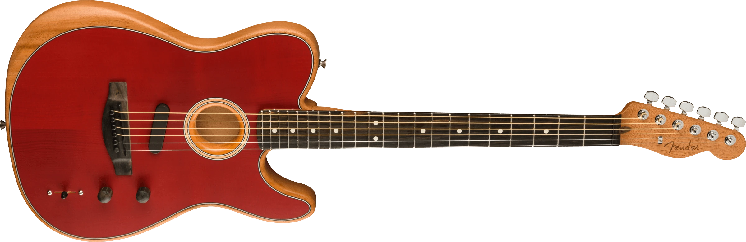 Fender® American Acoustasonic® Telecaster®, Ebony Fingerboard, Crimson Red