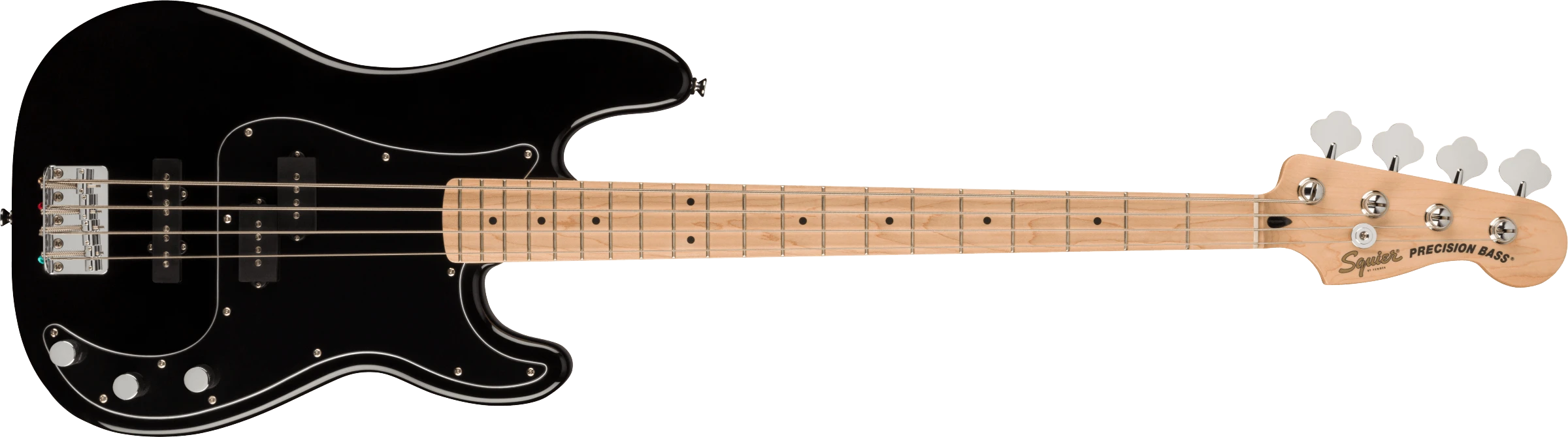 Squier® Affinity Series® Precision Bass® PJ Pack, Maple Fingerboard, Black, Gig Bag, Rumble 15 - 230V UK