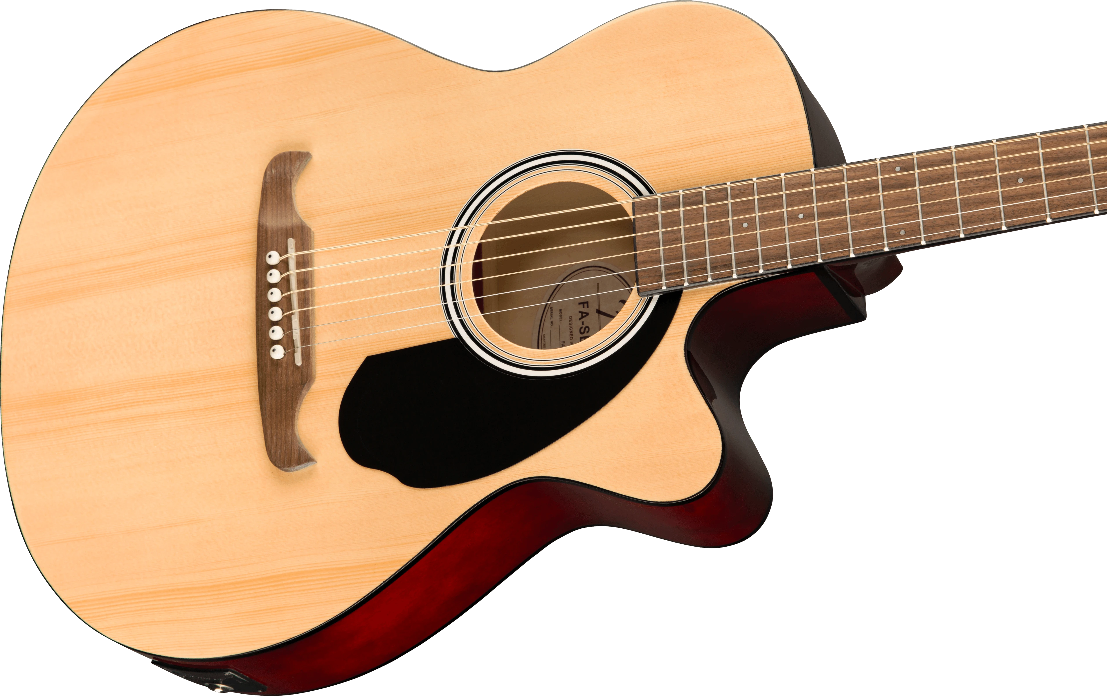 Fender® FA-135CE Concert, Walnut Fingerboard, Natural