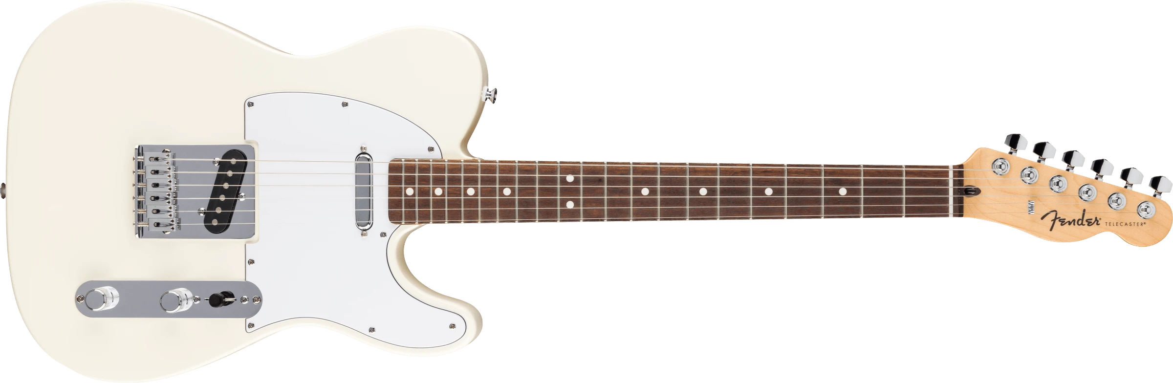 Fender® Standard Telecaster®, Laurel Fingerboard, White Pickguard, Olympic White