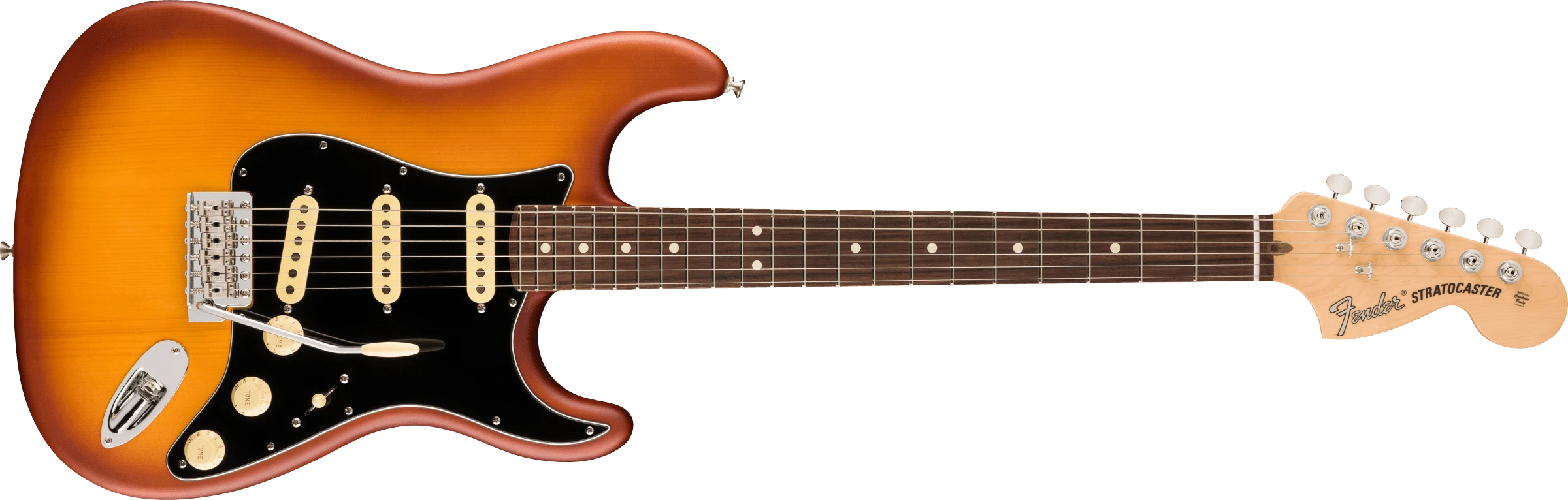 Fender® Limited Edition American Performer Timber Spruce Stratocaster®, Rosewood Fingerboard, Honey Burst