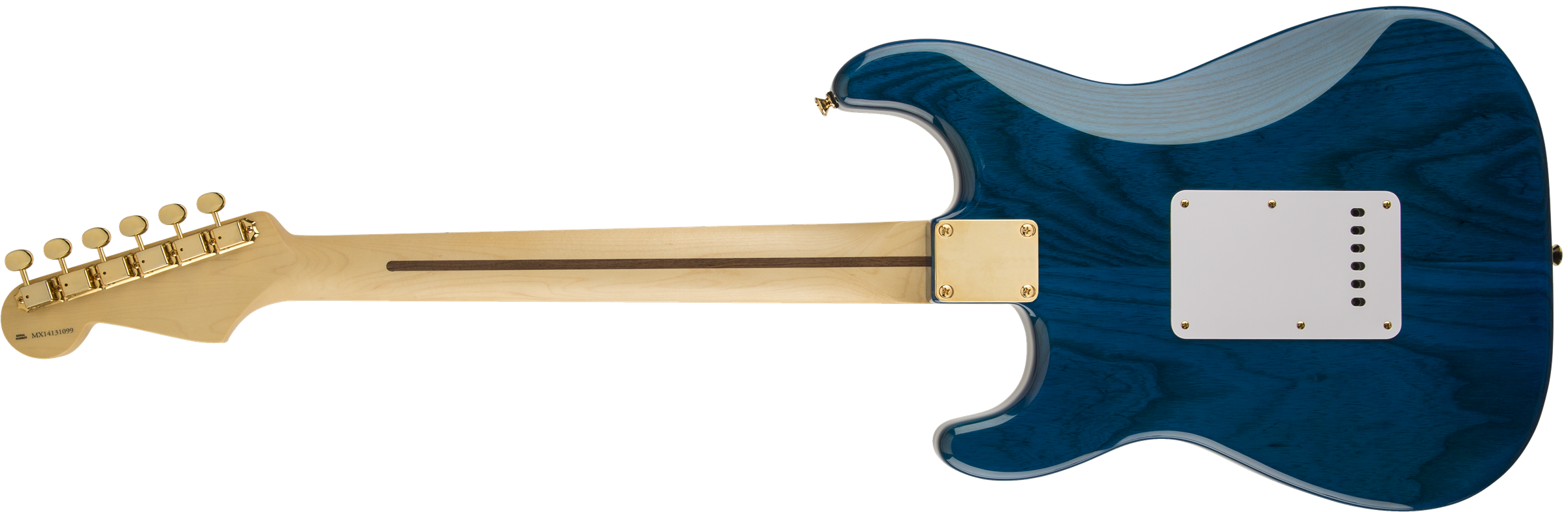 Fender® Deluxe Players Strat®, Maple Fingerboard, Saphire Blue Transparent