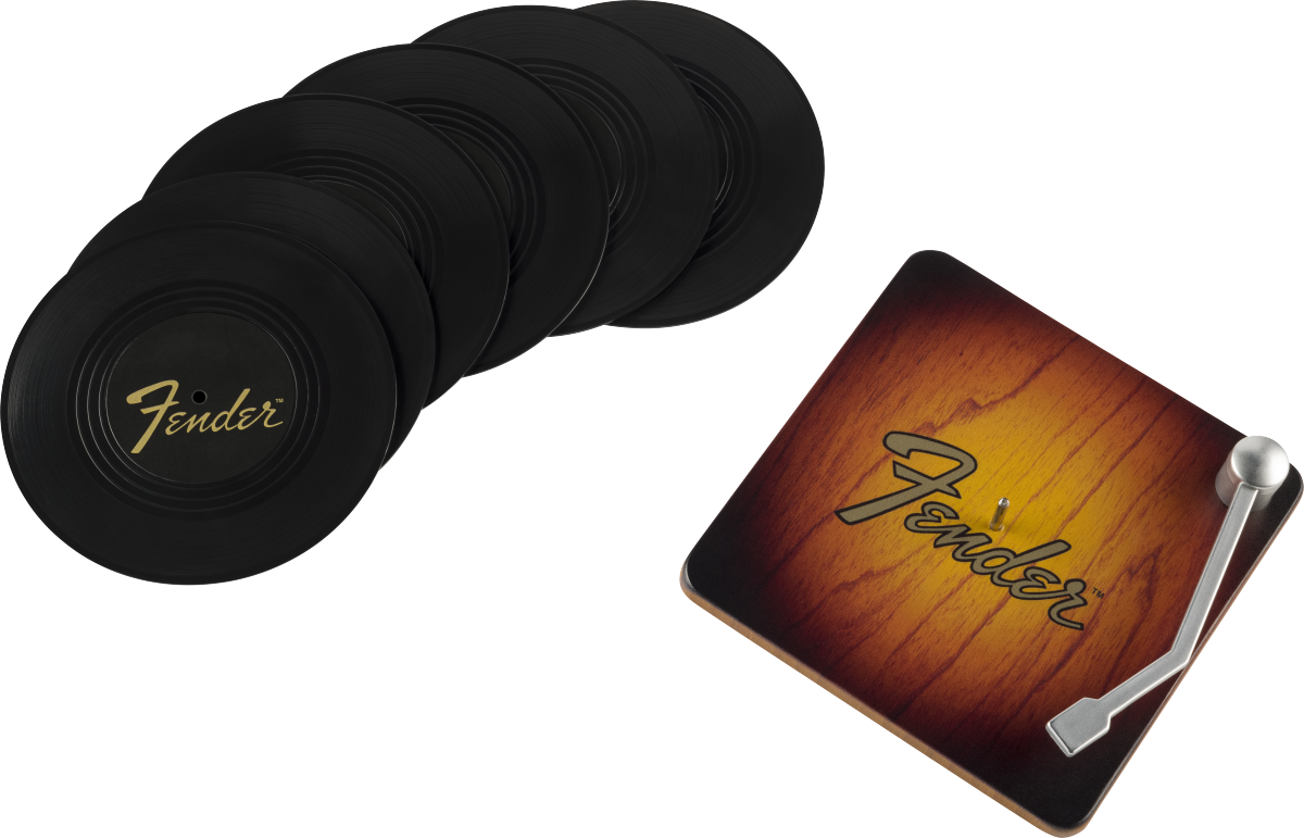 Fender® Sunburst Turntable Coaster Set