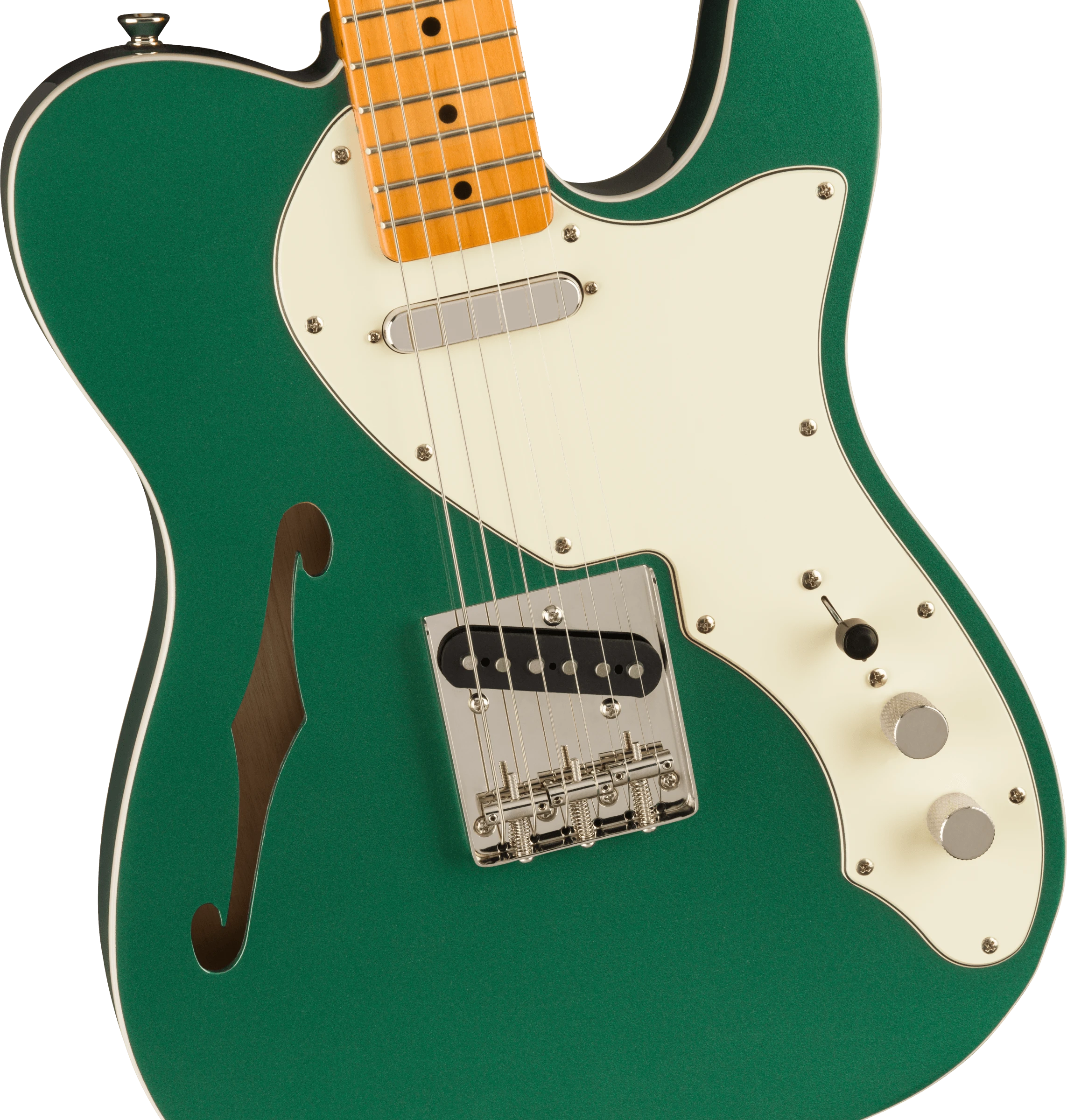 Squier® FSR Classic Vibe '60s Telecaster® Thinline, Maple Fingerboard, Parchment Pickguard, Sherwood Green