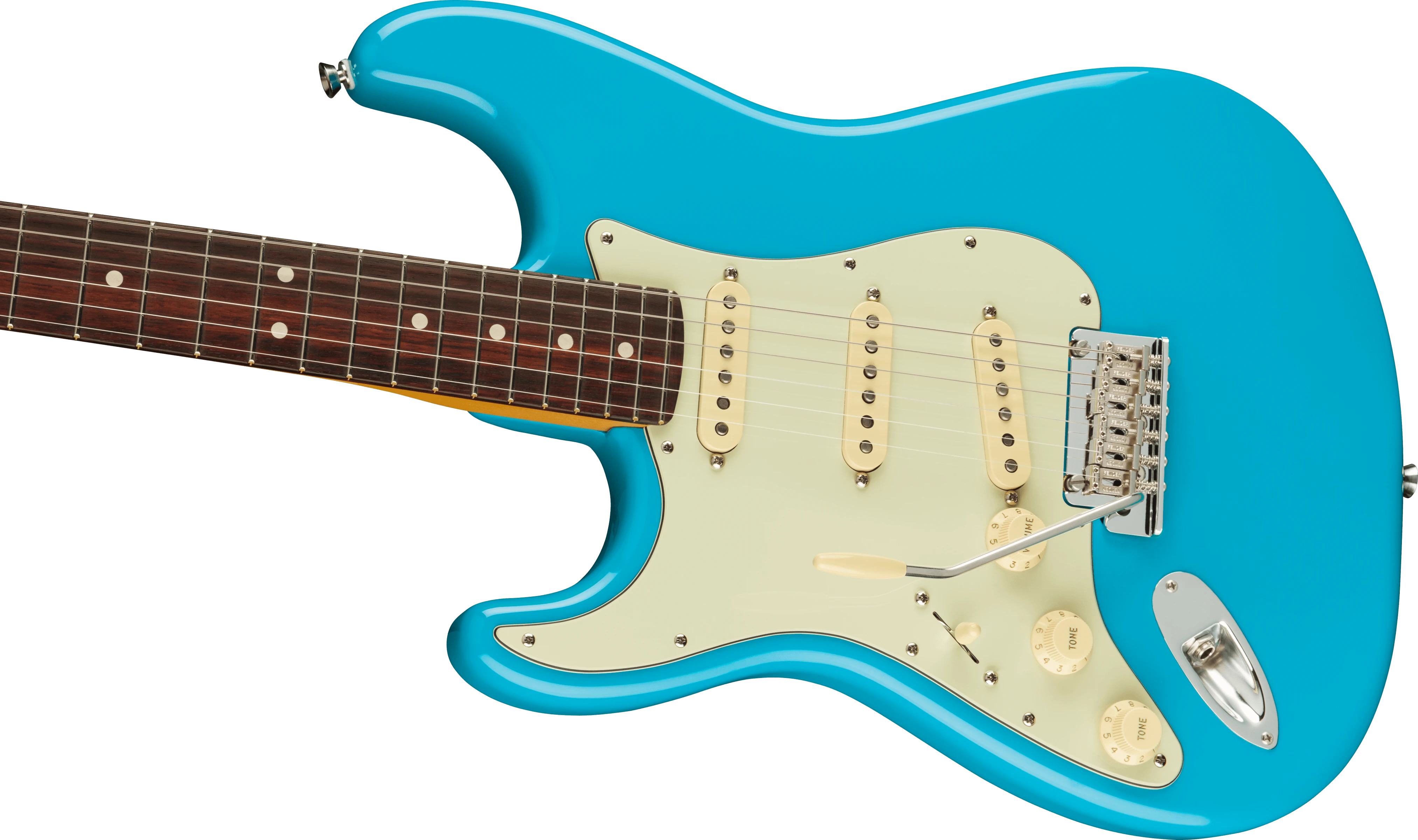 Fender® American Professional II Stratocaster® Left-Hand, Rosewood Fingerboard, Miami Blue