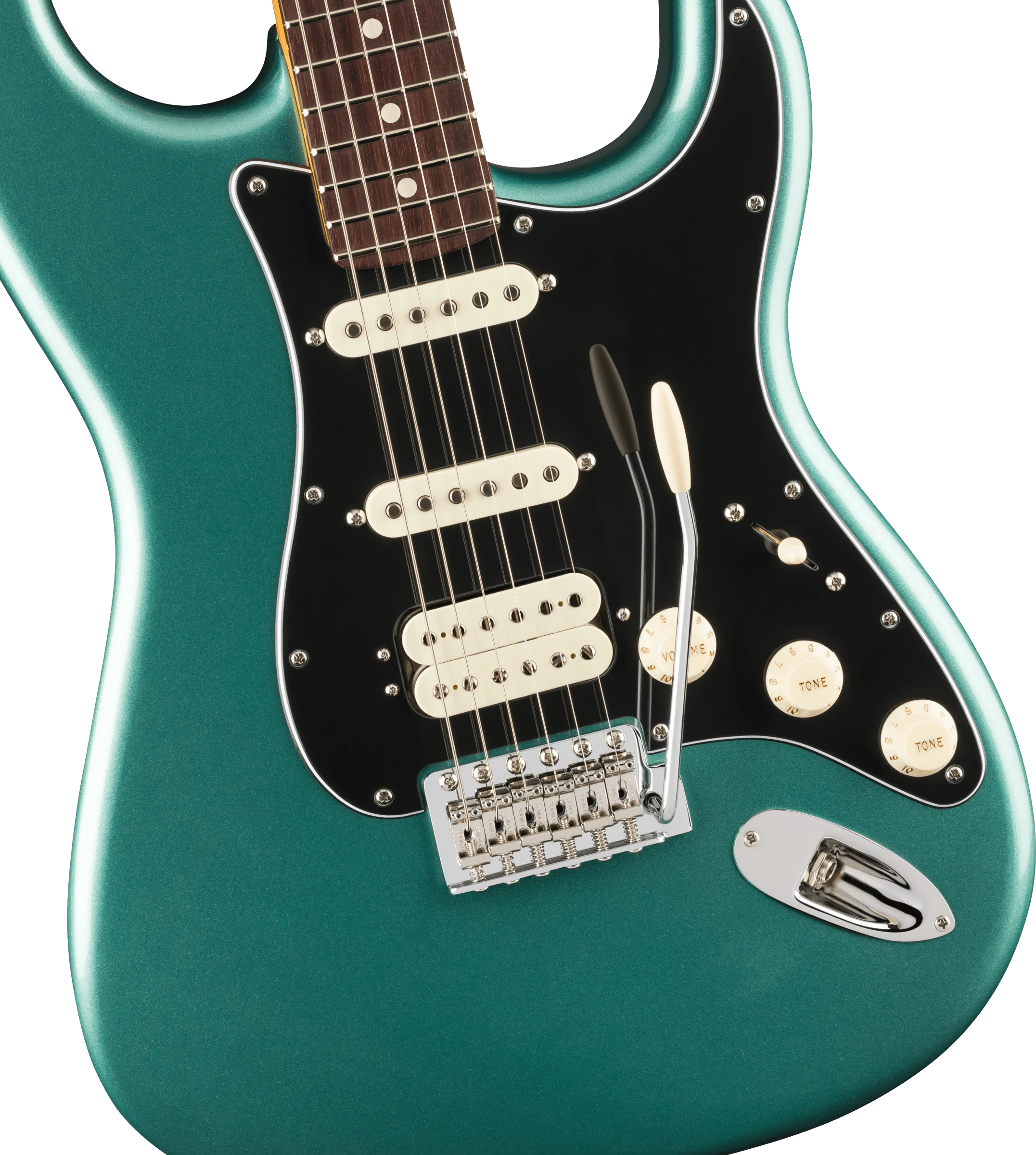 Fender® American Professional Classic Stratocaster® HSS, Rosewood Fingerboard, Faded Sherwood Green Metallic