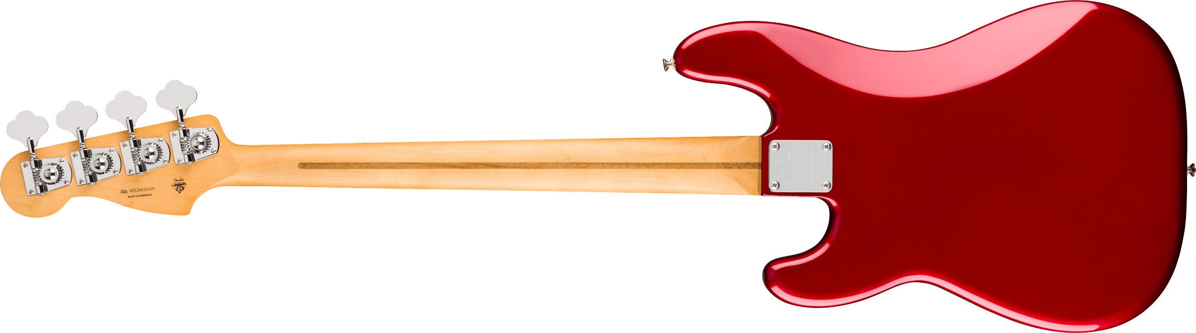 Fender® 75th Anniversary Player II Precision Bass®, Maple Fingerboard, Candy Apple Red