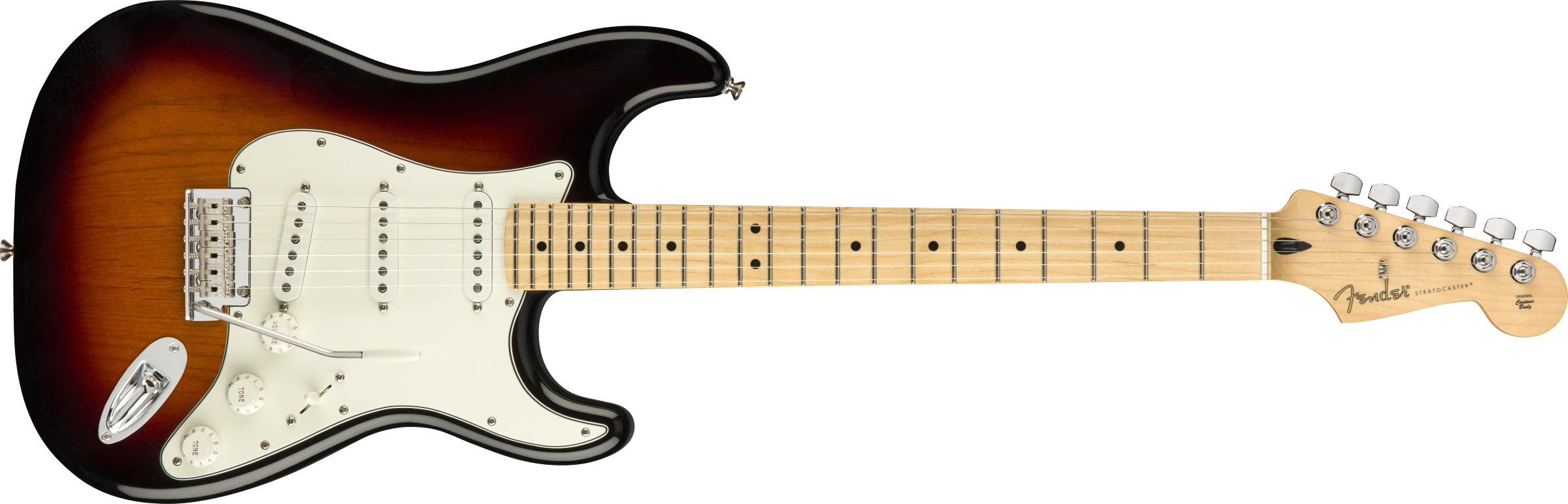 Fender® Player Stratocaster®, Maple Fingerboard, 3-Color Sunburst