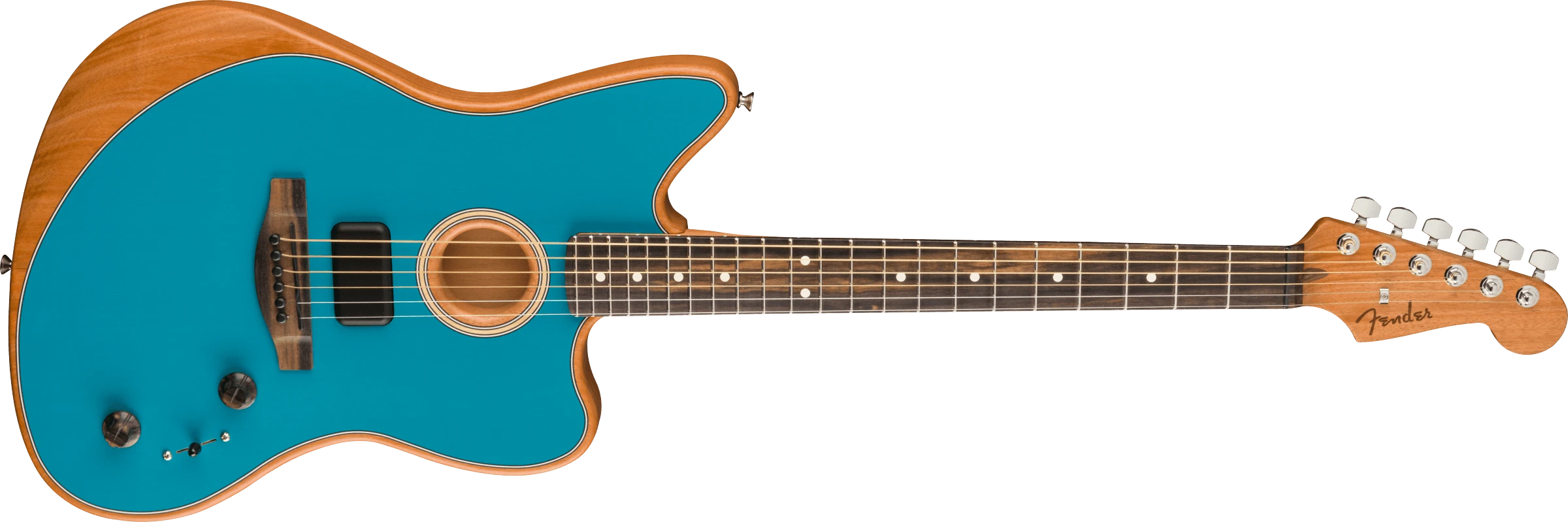 Fender® American Acoustasonic® Jazzmaster®, Ocean Turquoise, Ebony Fingerboard