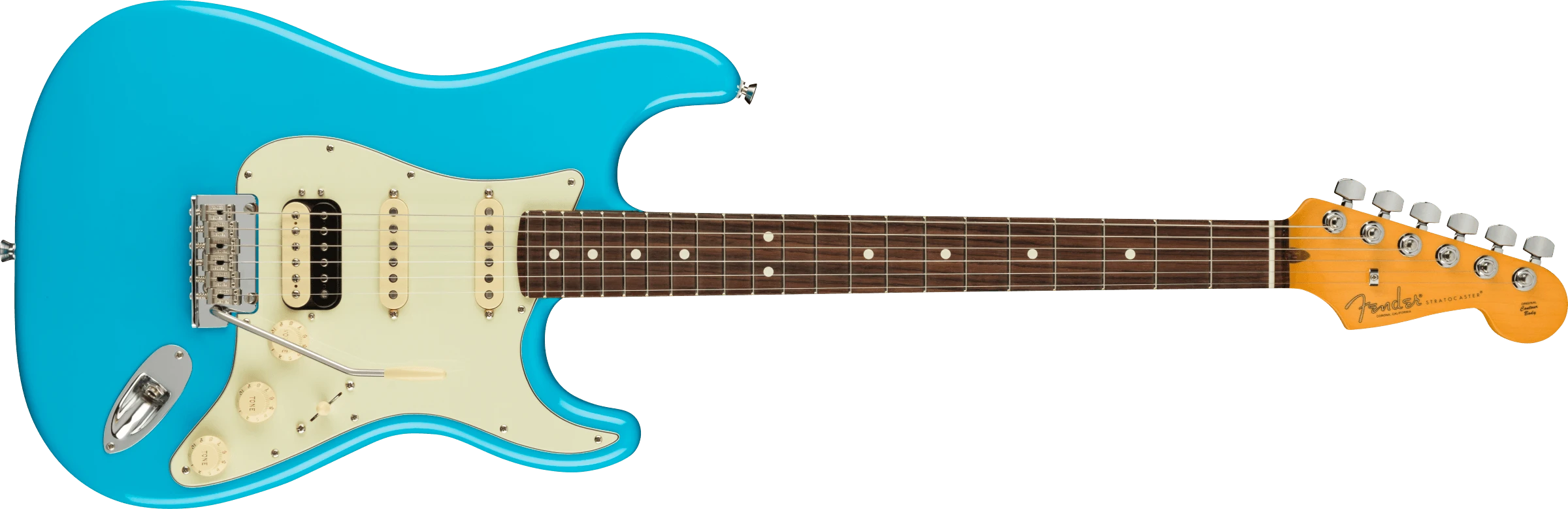 Fender® American Professional II Stratocaster® HSS, Rosewood Fingerboard, Miami Blue