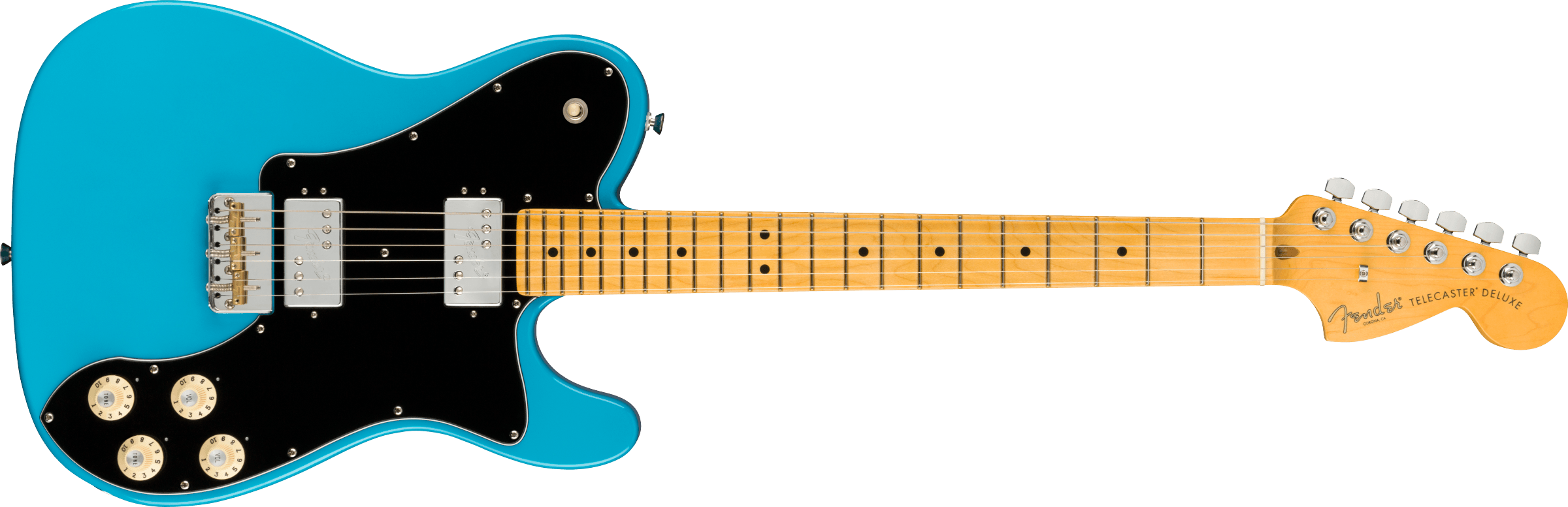 Fender® American Professional II Telecaster® Deluxe, Rosewood Fingerboard, Miami Blue