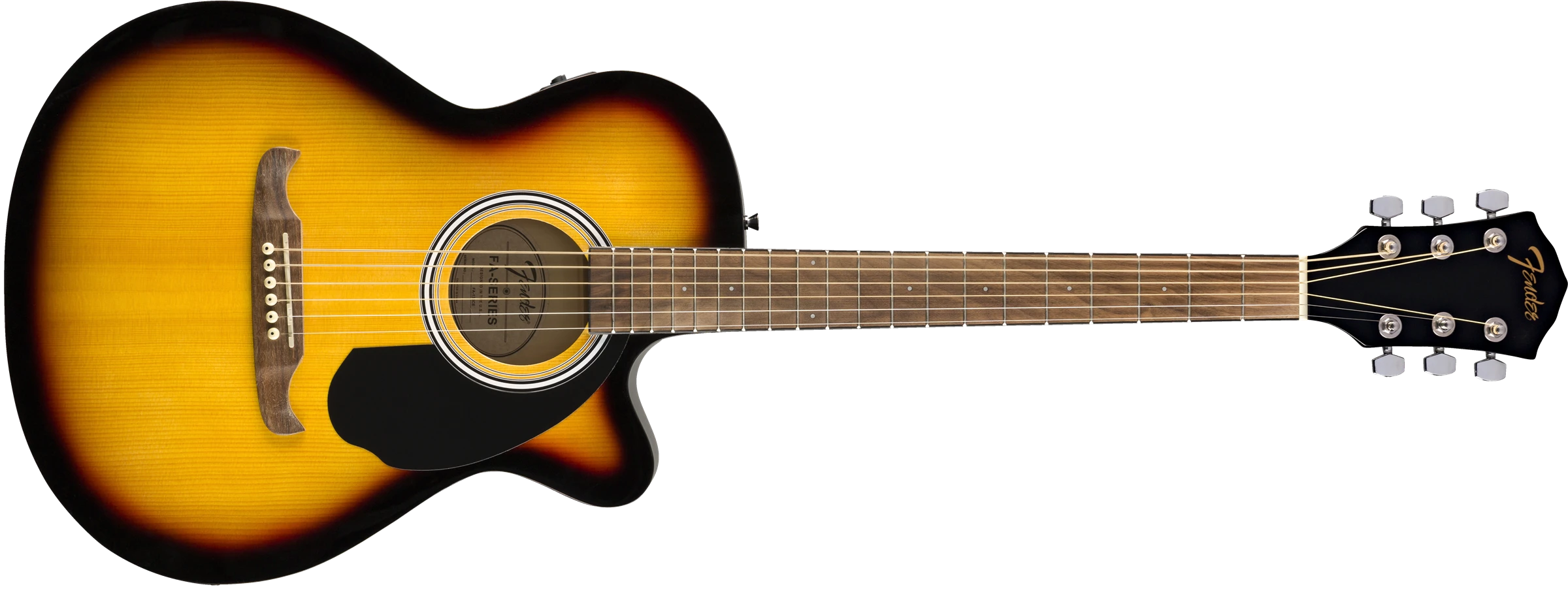 Fender® FA-135CE Concert, Walnut Fingerboard, Sunburst