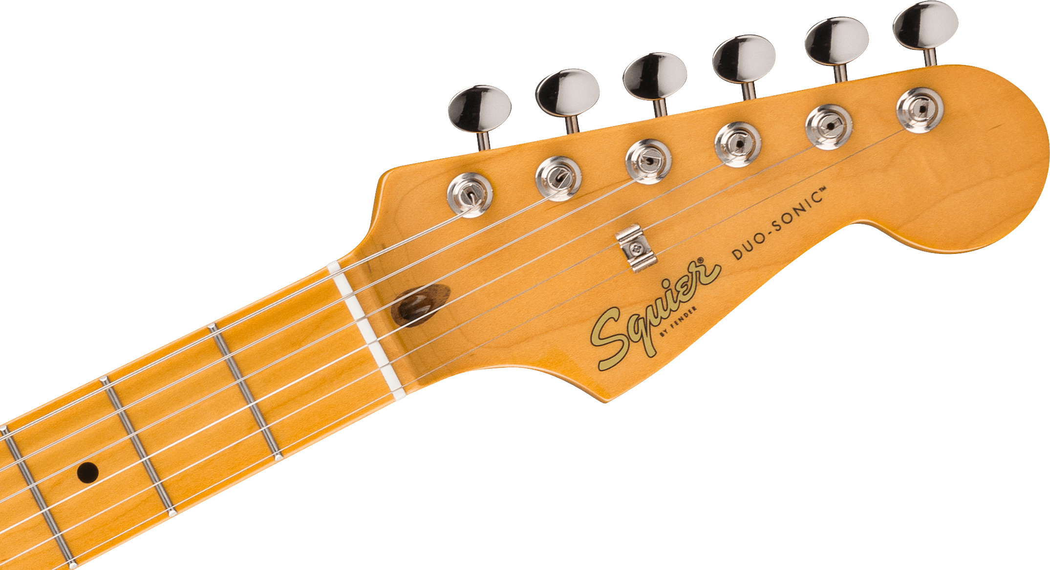 Squier® Classic Vibe™ Duo-Sonic™ HS, Maple Fingerboard, Gold Anodized Pickguard, Desert Sand