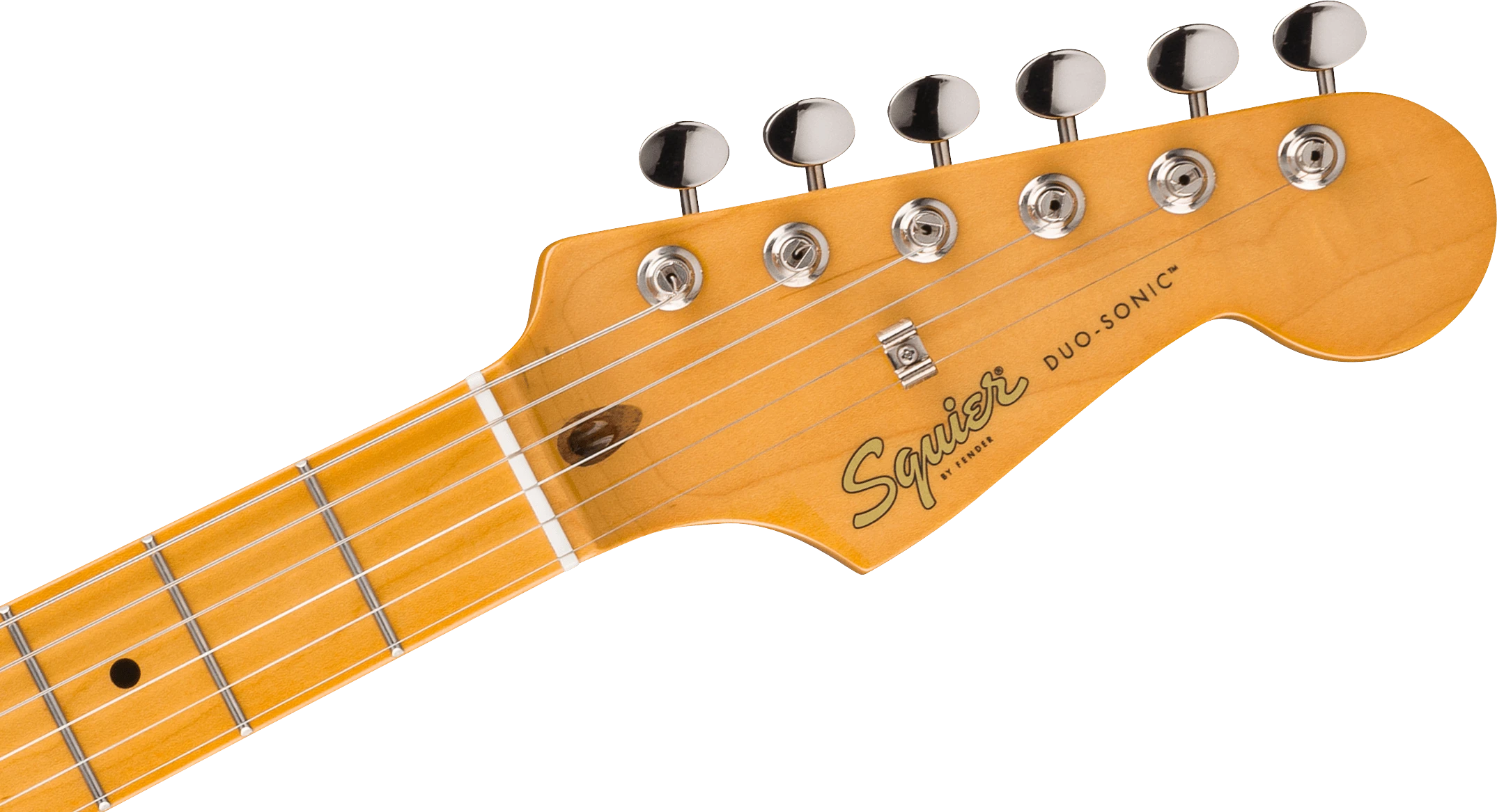 Squier® Classic Vibe™ Duo-Sonic™ HS, Maple Fingerboard, Gold Anodized Pickguard, Desert Sand