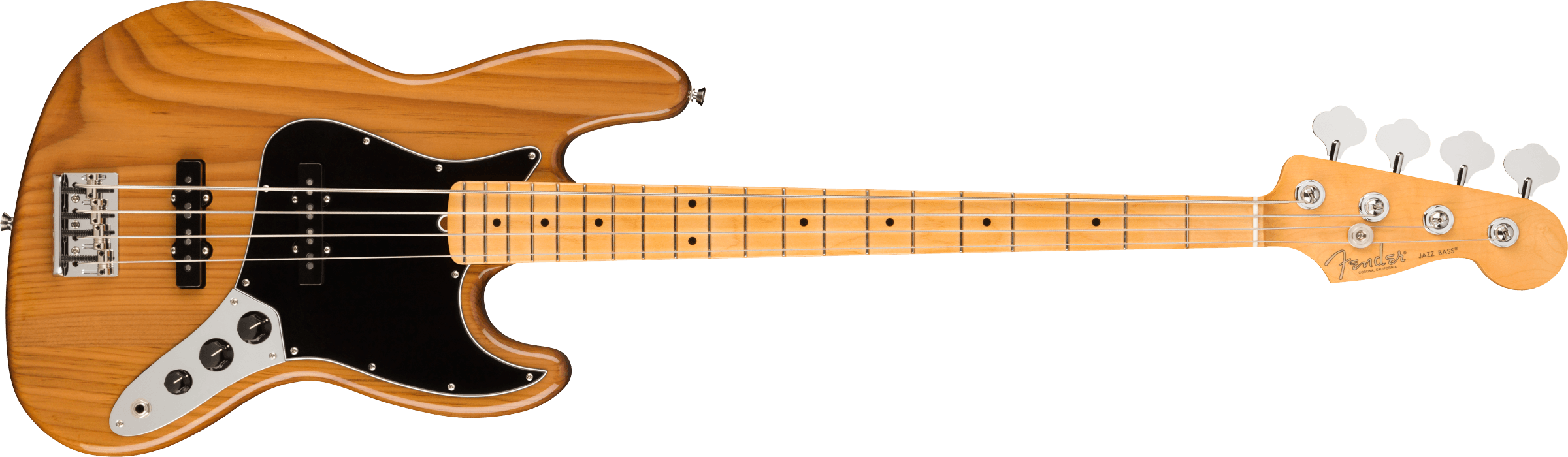Fender® American Professional II Jazz Bass®, Maple Fingerboard, Roasted Pine