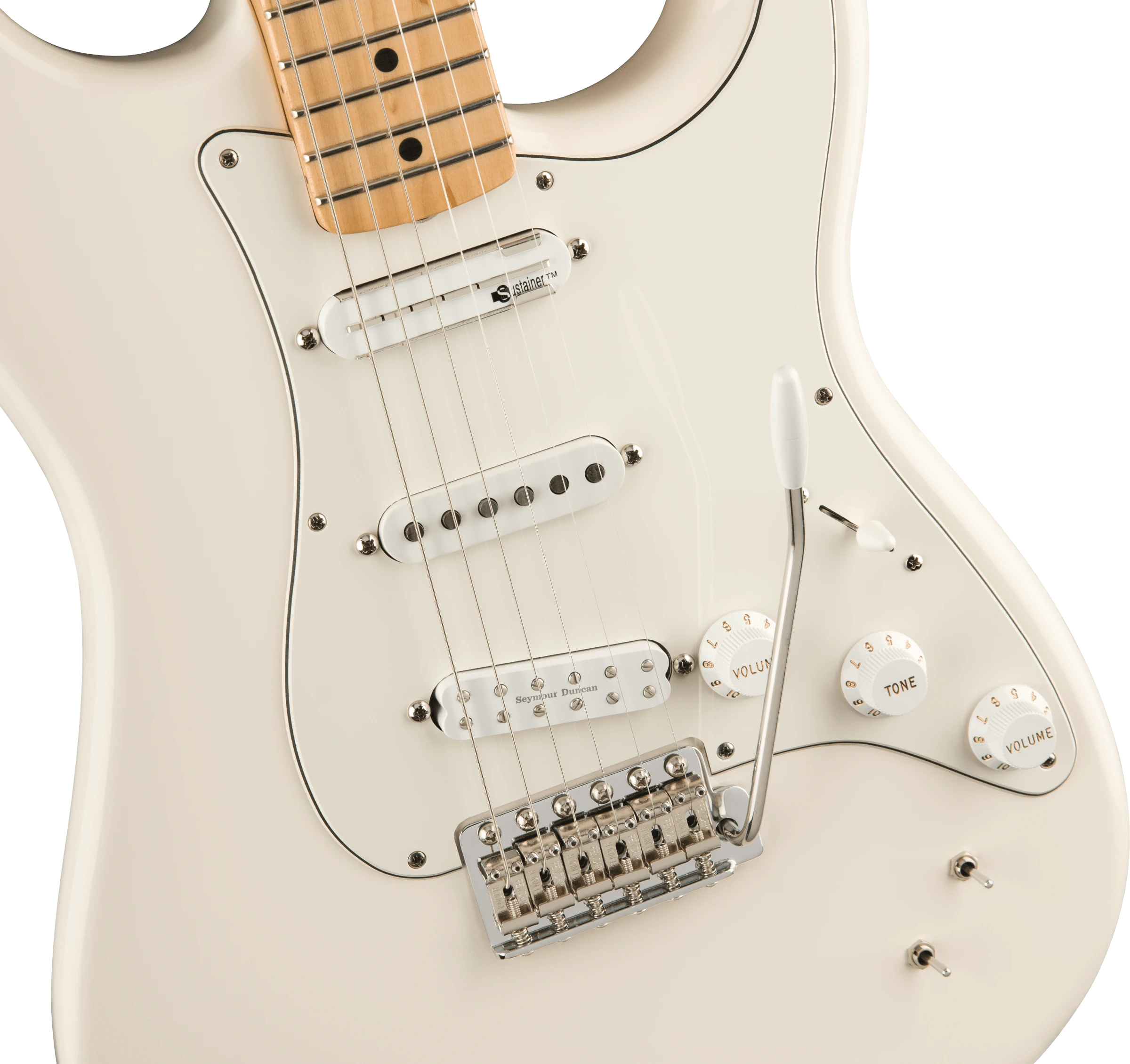 Fender® EOB Stratocaster®, Maple Fingerboard, Olympic White