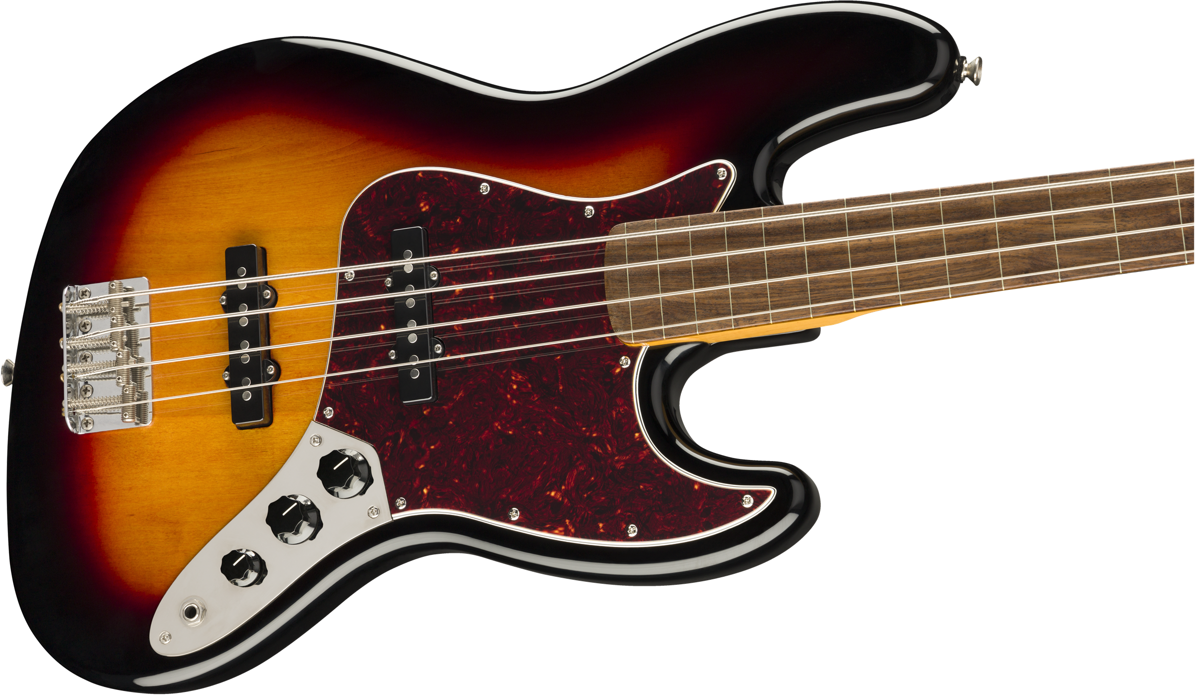 Squier® Classic Vibe '60s Jazz Bass® Fretless, Laurel Fingerboard, 3-Color Sunburst