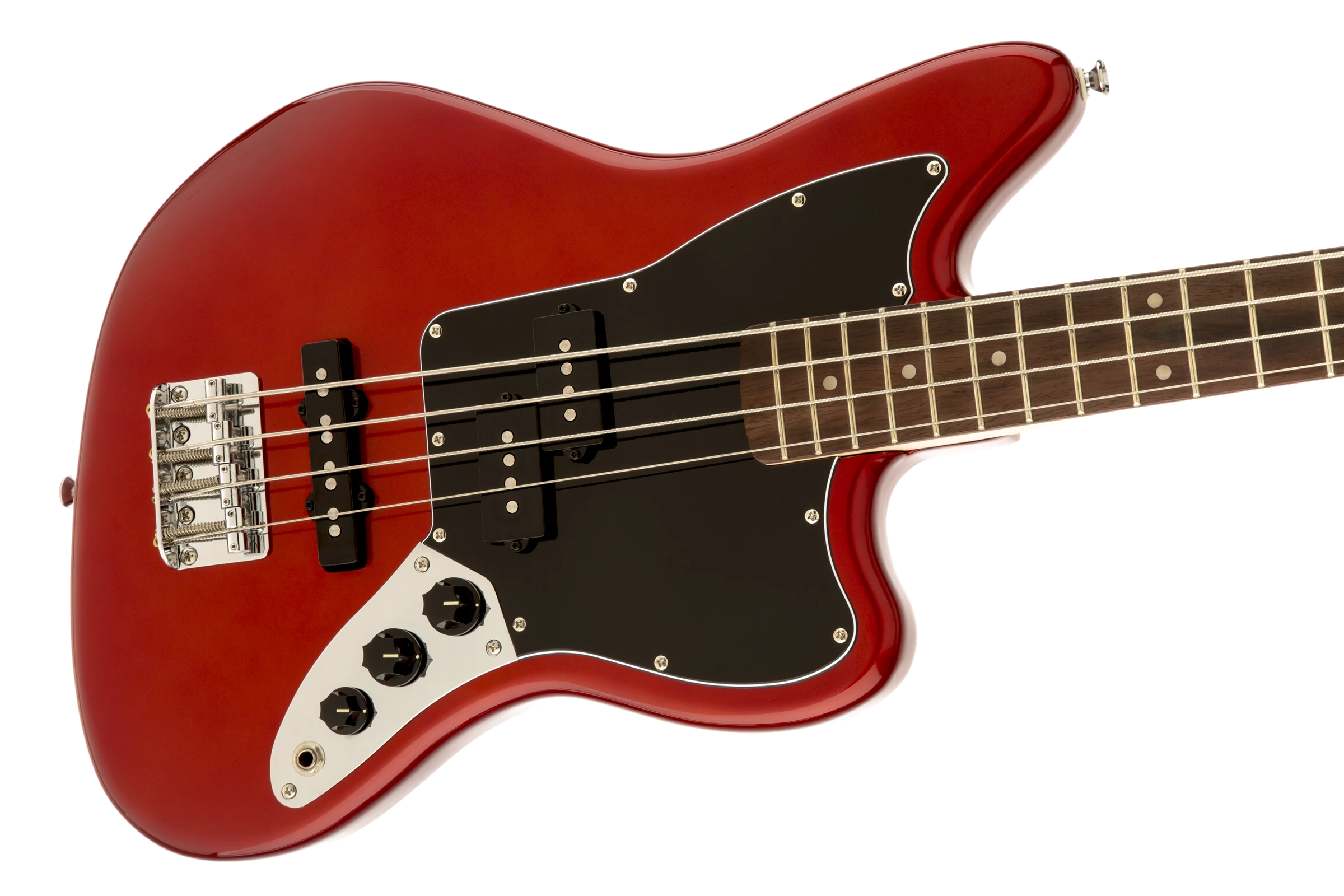 Squier® Vintage Modified Jaguar® Bass Special SS, Rosewood Fingerboard, Candy Apple Red