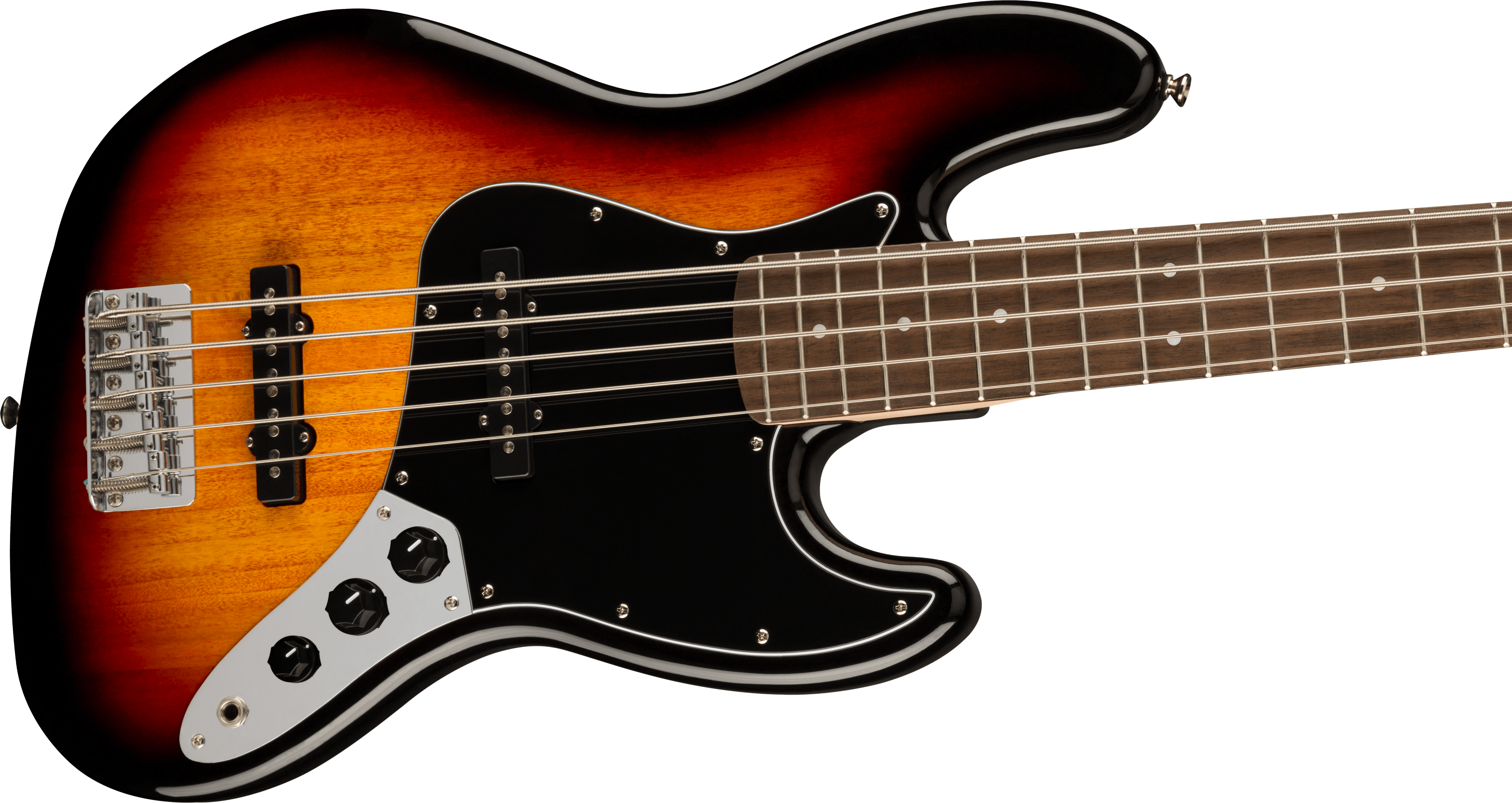 Squier® Affinity Series® Jazz Bass® V, Laurel Fingerboard, Black Pickguard, 3-Color Sunburst