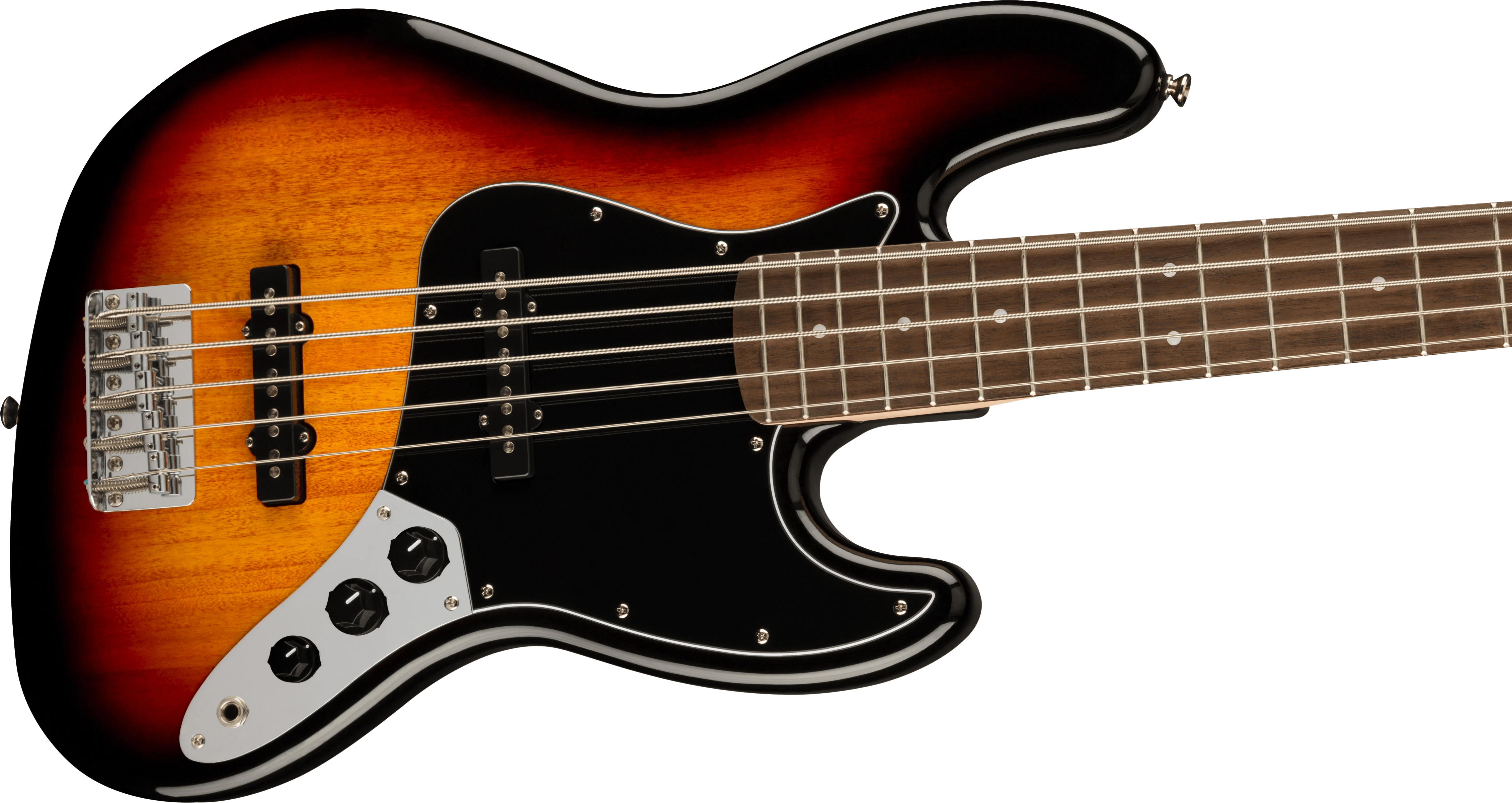 Squier® Affinity Series® Jazz Bass® V, Laurel Fingerboard, Black Pickguard, 3-Color Sunburst