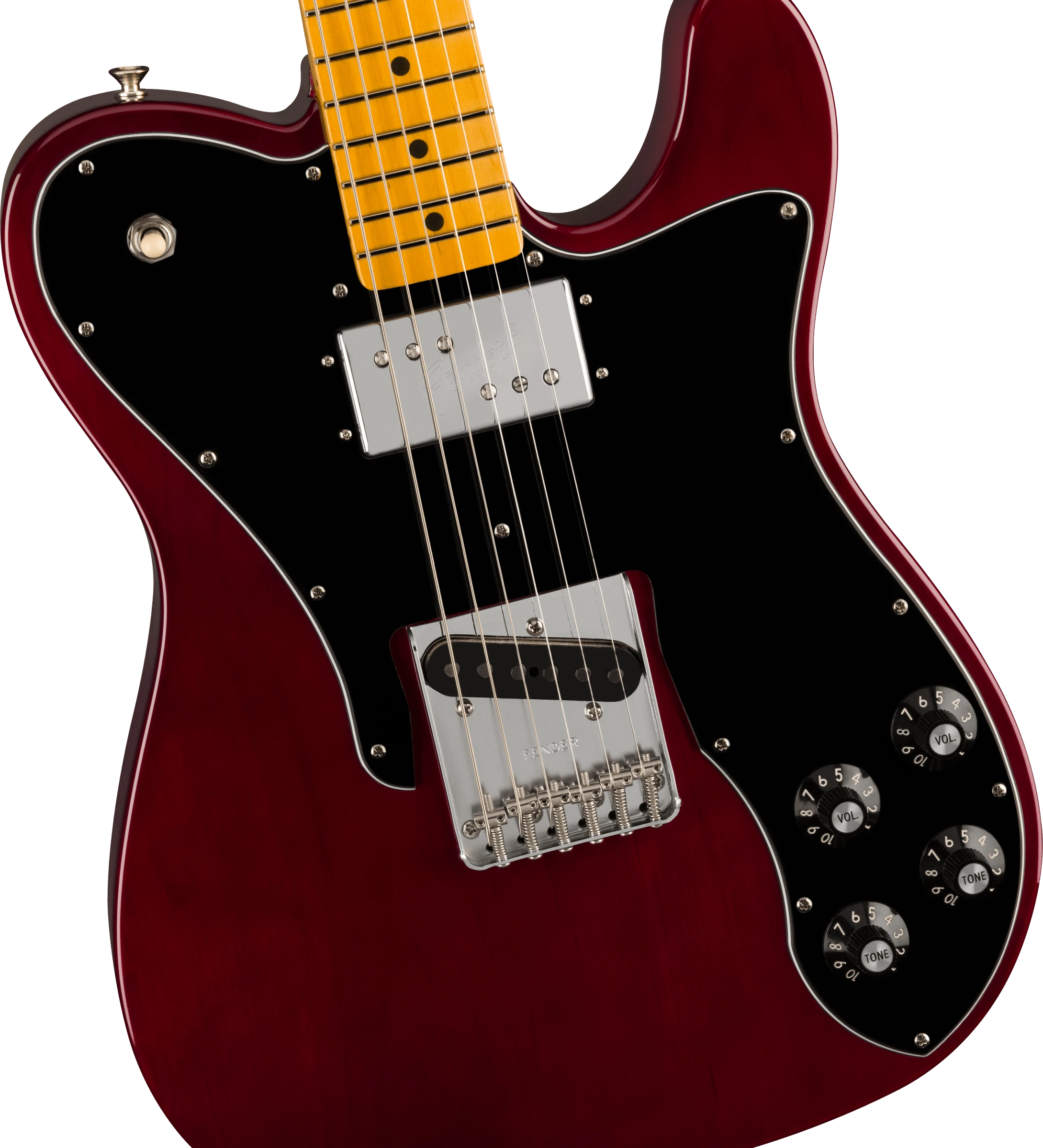 Fender® American Vintage II 1977 Telecaster® Custom, Maple Fingerboard, Wine