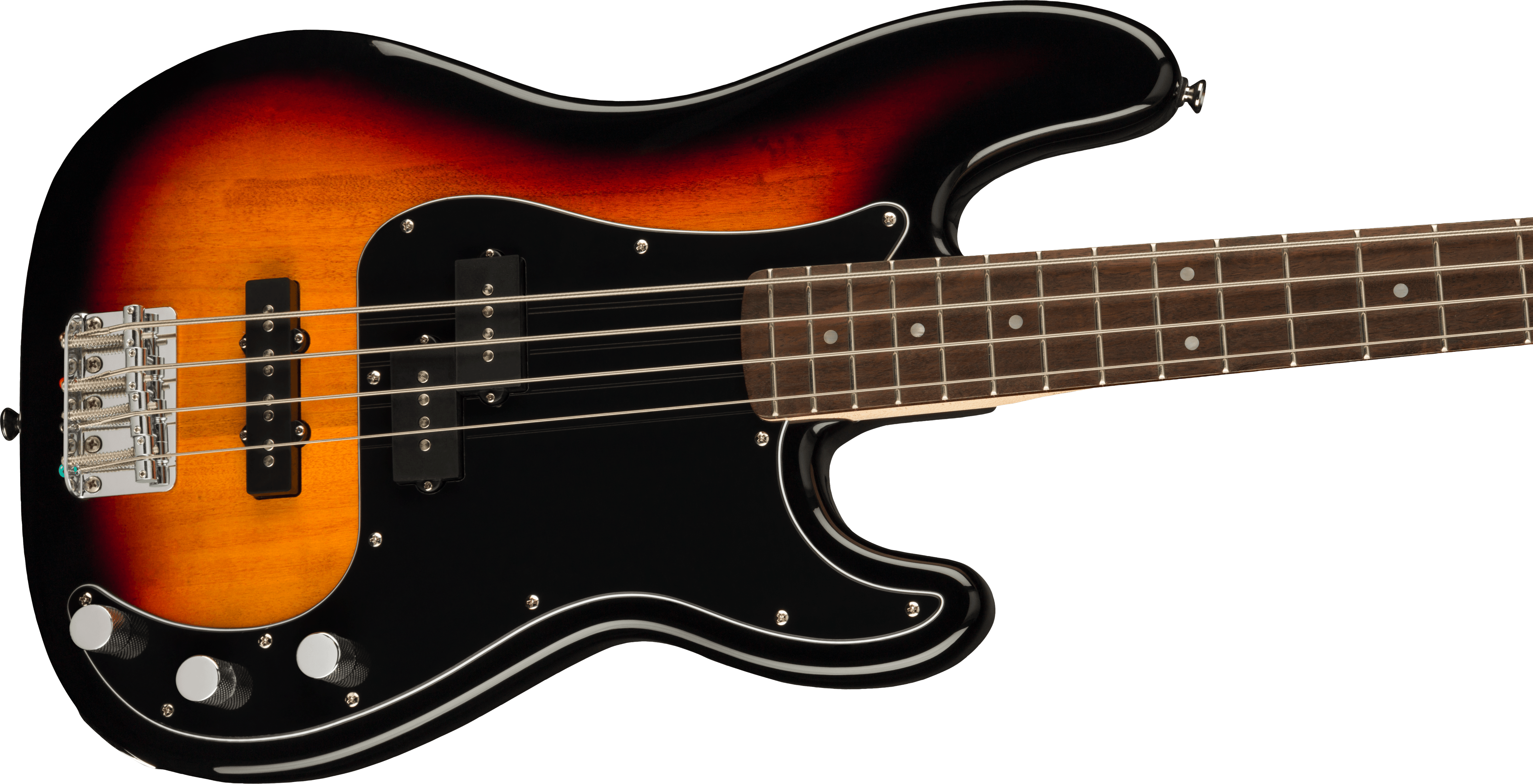Squier® Affinity Series® Precision Bass® PJ Pack, Laurel Fingerboard, 3-Color Sunburst, Gig Bag, Rumble 15 - 230V UK
