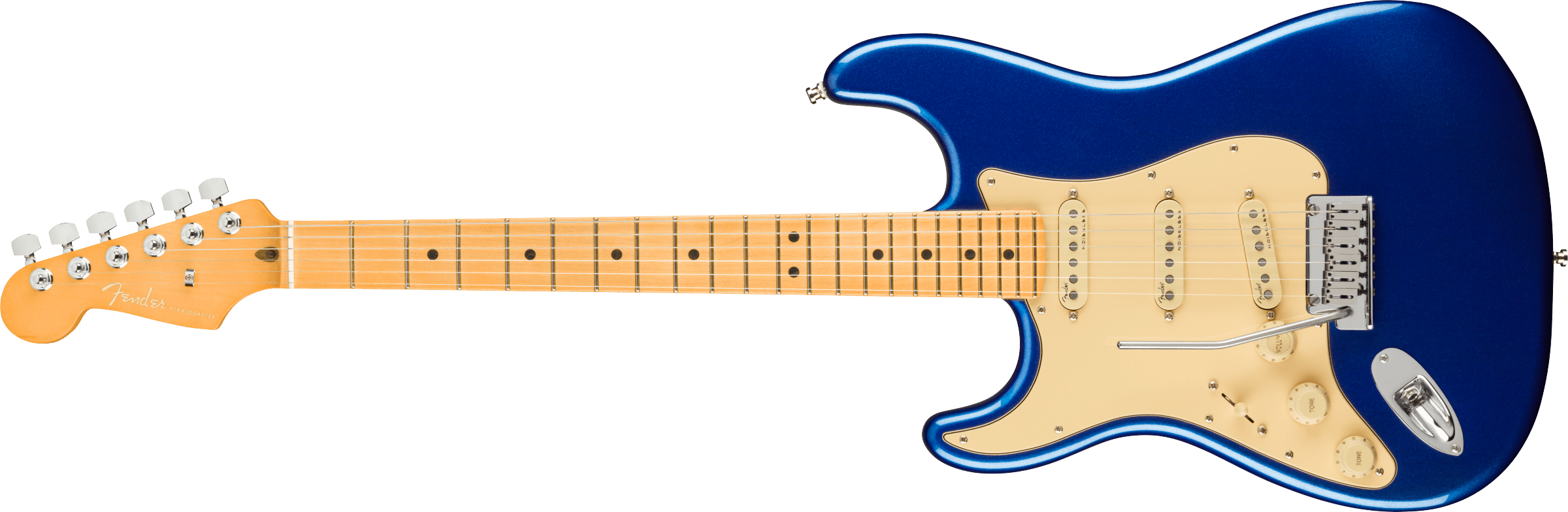 Fender® American Ultra Stratocaster® Left-Hand, Maple Fingerboard, Cobra Blue