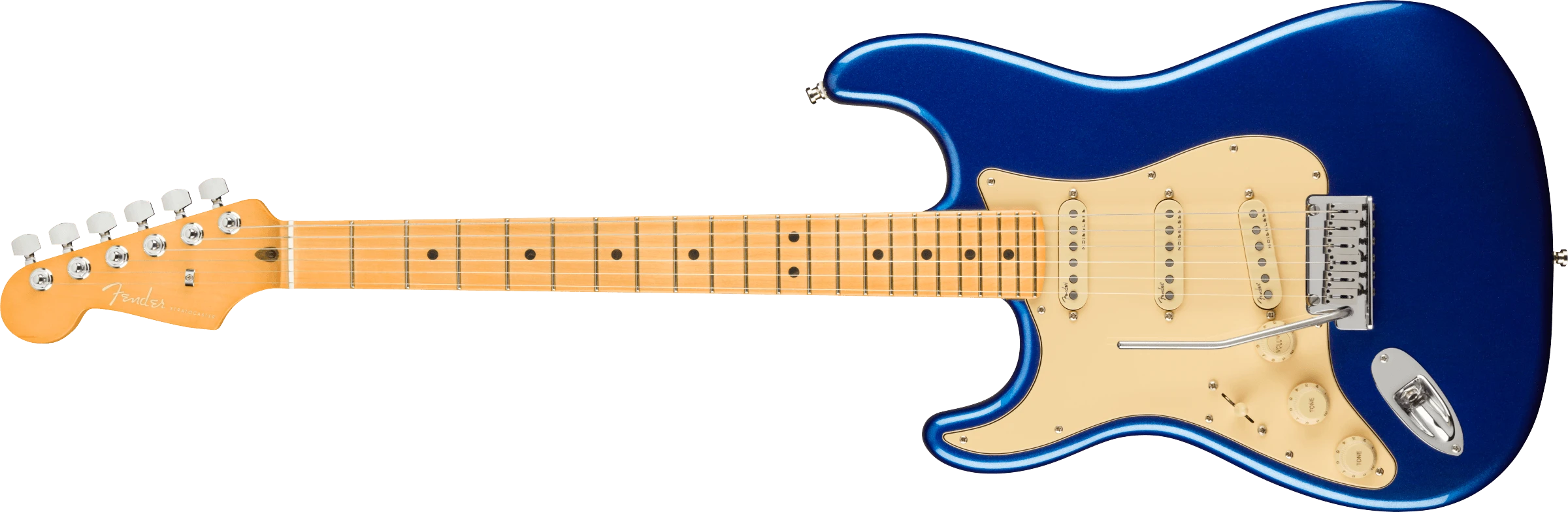 Fender® American Ultra Stratocaster® Left-Hand, Maple Fingerboard, Cobra Blue
