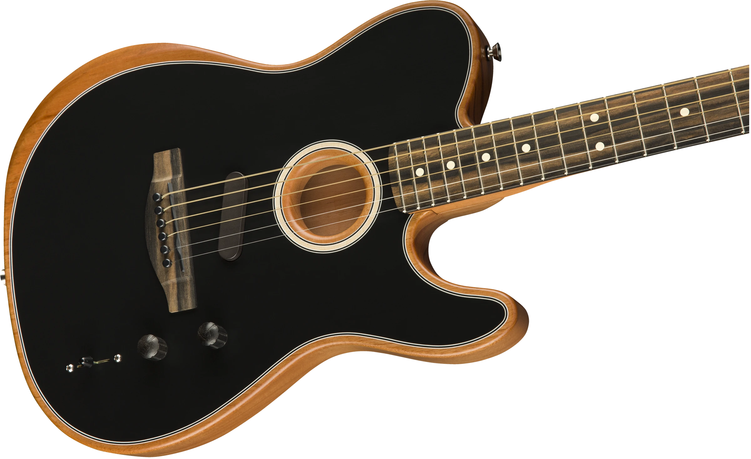 Fender® American Acoustasonic® Telecaster®, Ebony Fingerboard, Black
