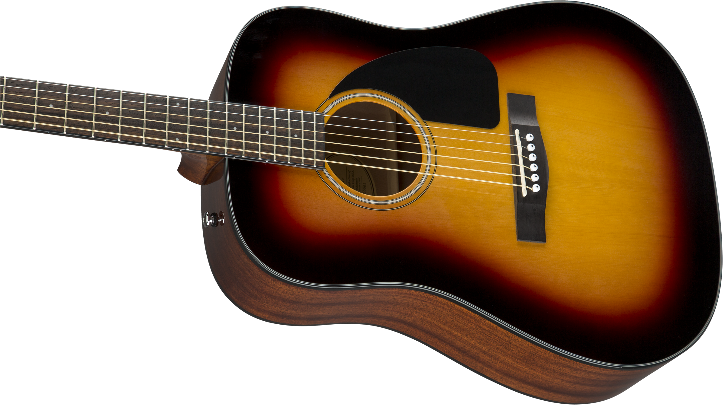 Fender® CD-60 Dreadnought V3 w/Case, Walnut Fingerboard, Sunburst