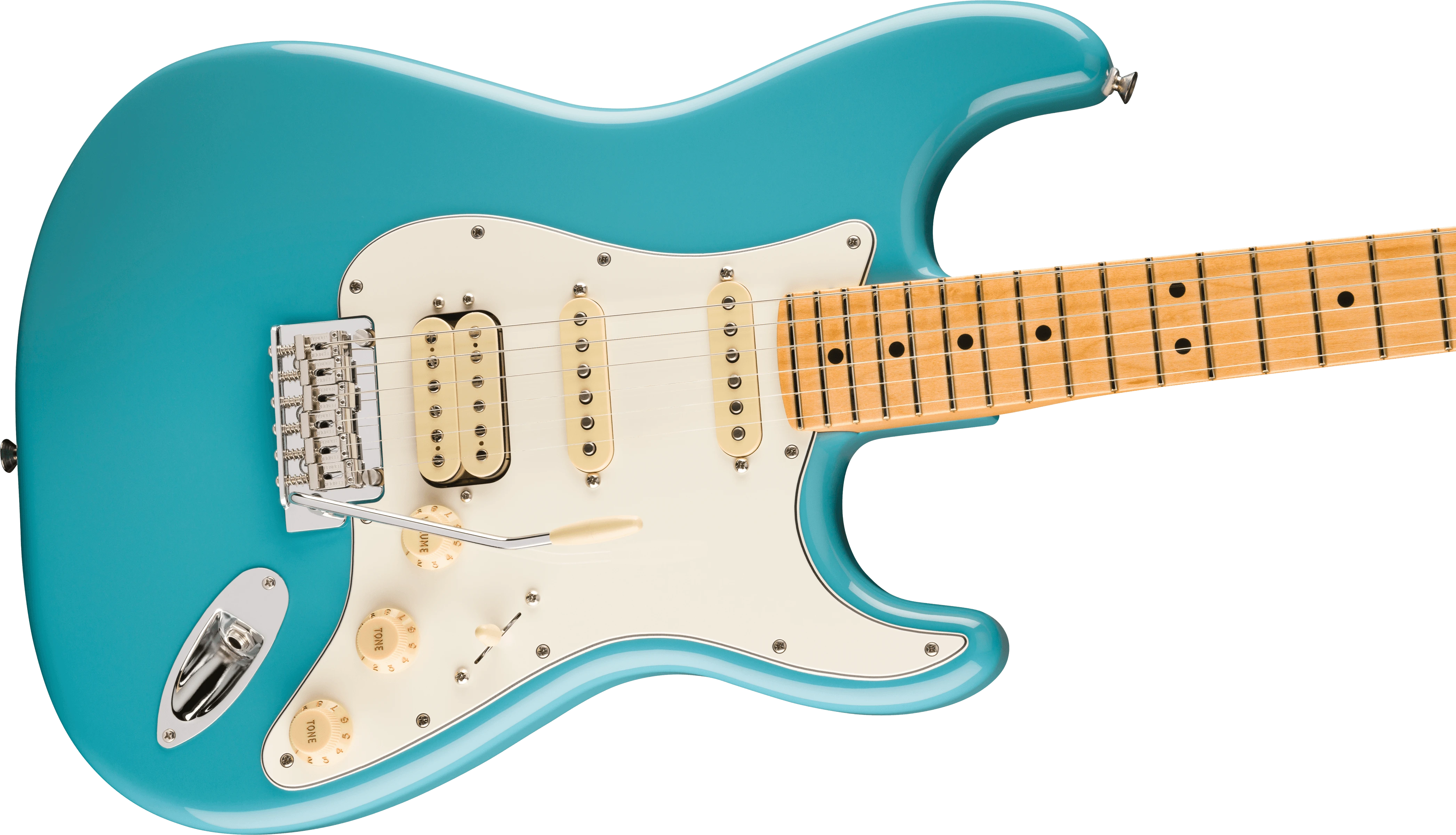Fender® Player II Stratocaster® HSS, Maple Fingerboard, Aquatone Blue