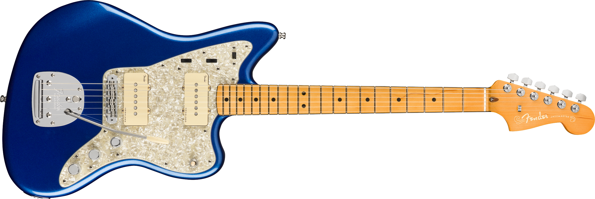 Fender® American Ultra Jazzmaster®, Maple Fingerboard, Cobra Blue