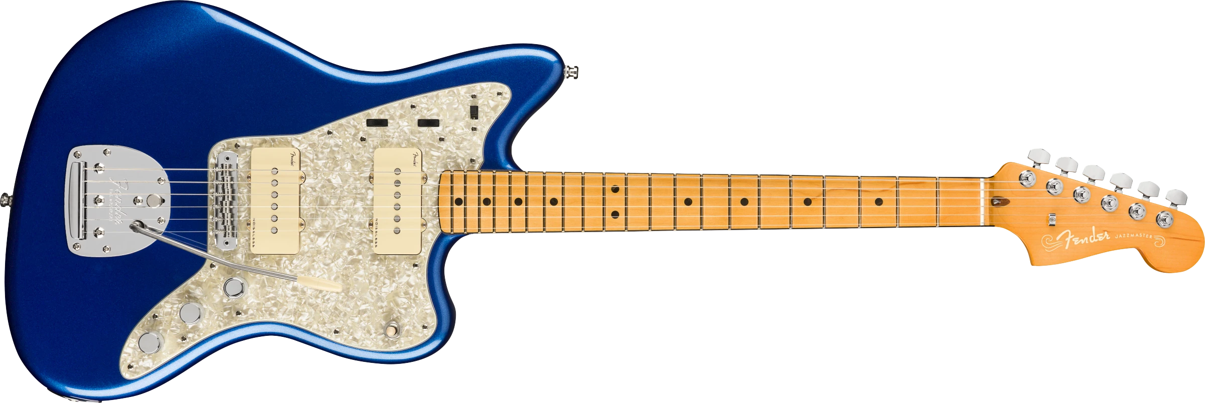 Fender® American Ultra Jazzmaster®, Maple Fingerboard, Cobra Blue