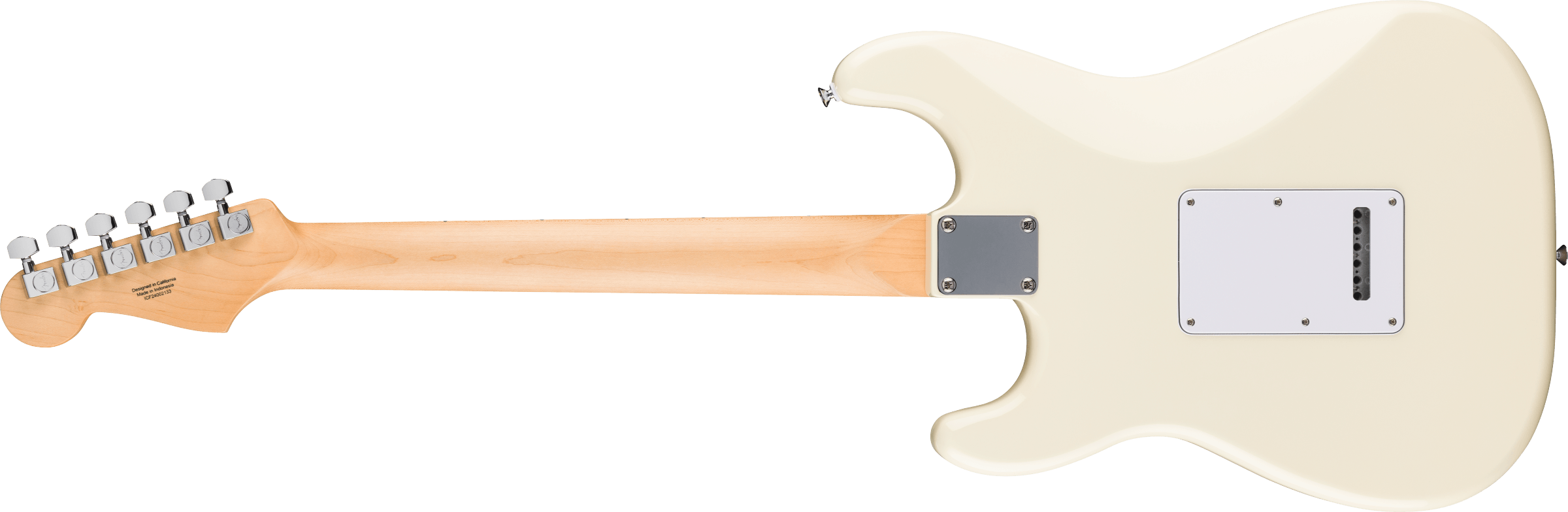 Fender® Standard Stratocaster®, Maple Fingerboard, White Pickguard, Olympic White