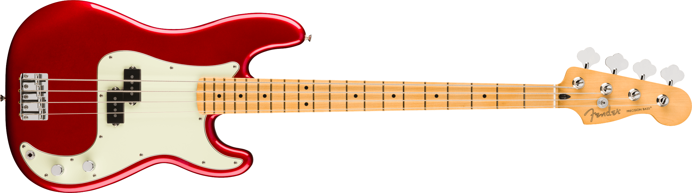 Fender® 75th Anniversary Player II Precision Bass®, Maple Fingerboard, Candy Apple Red
