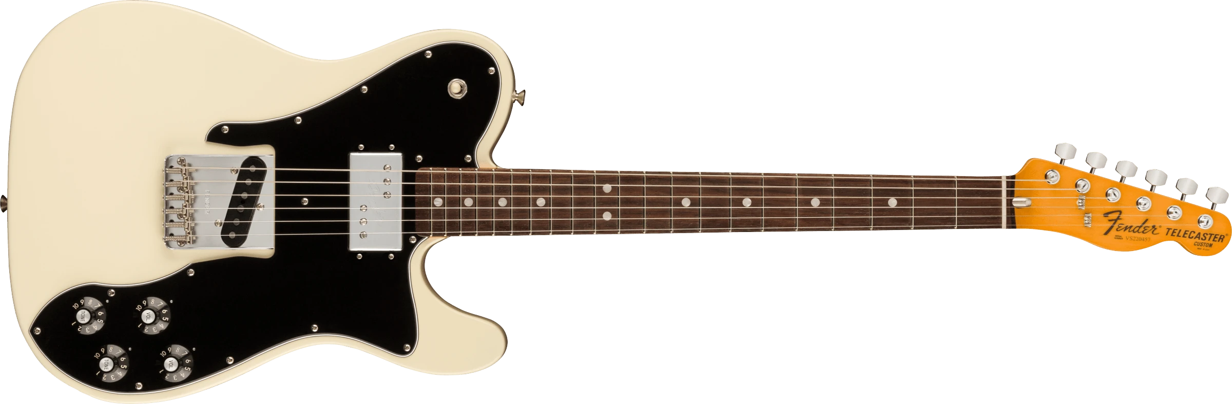 Fender® American Vintage II 1977 Telecaster® Custom, Rosewood Fingerboard, Olympic White